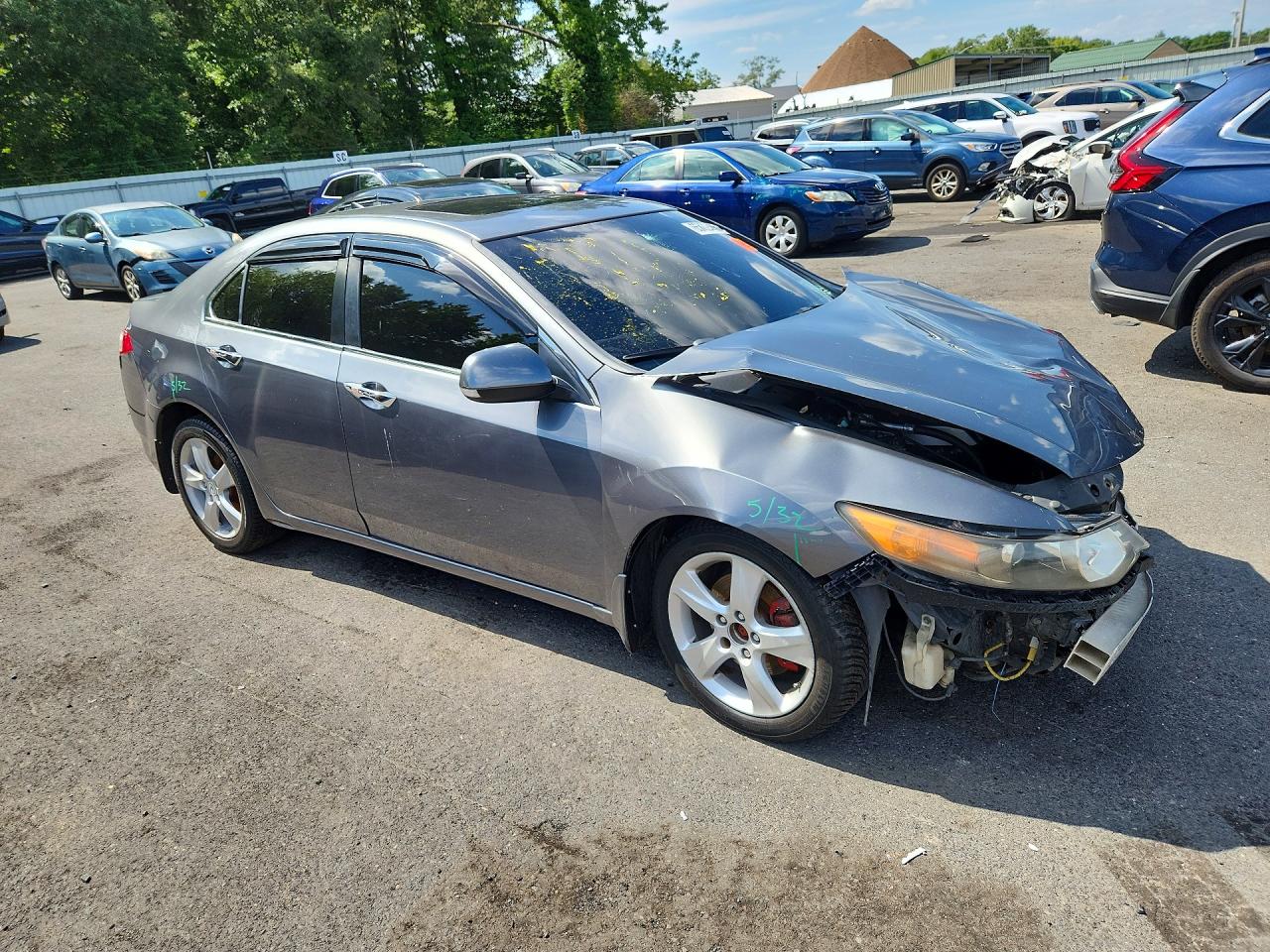 2010 Acura Tsx Gray vin: JH4CU2F62AC019690