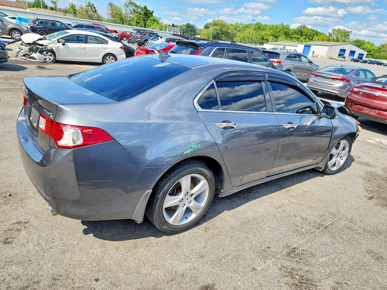 2010 Acura Tsx Gray vin: JH4CU2F62AC019690