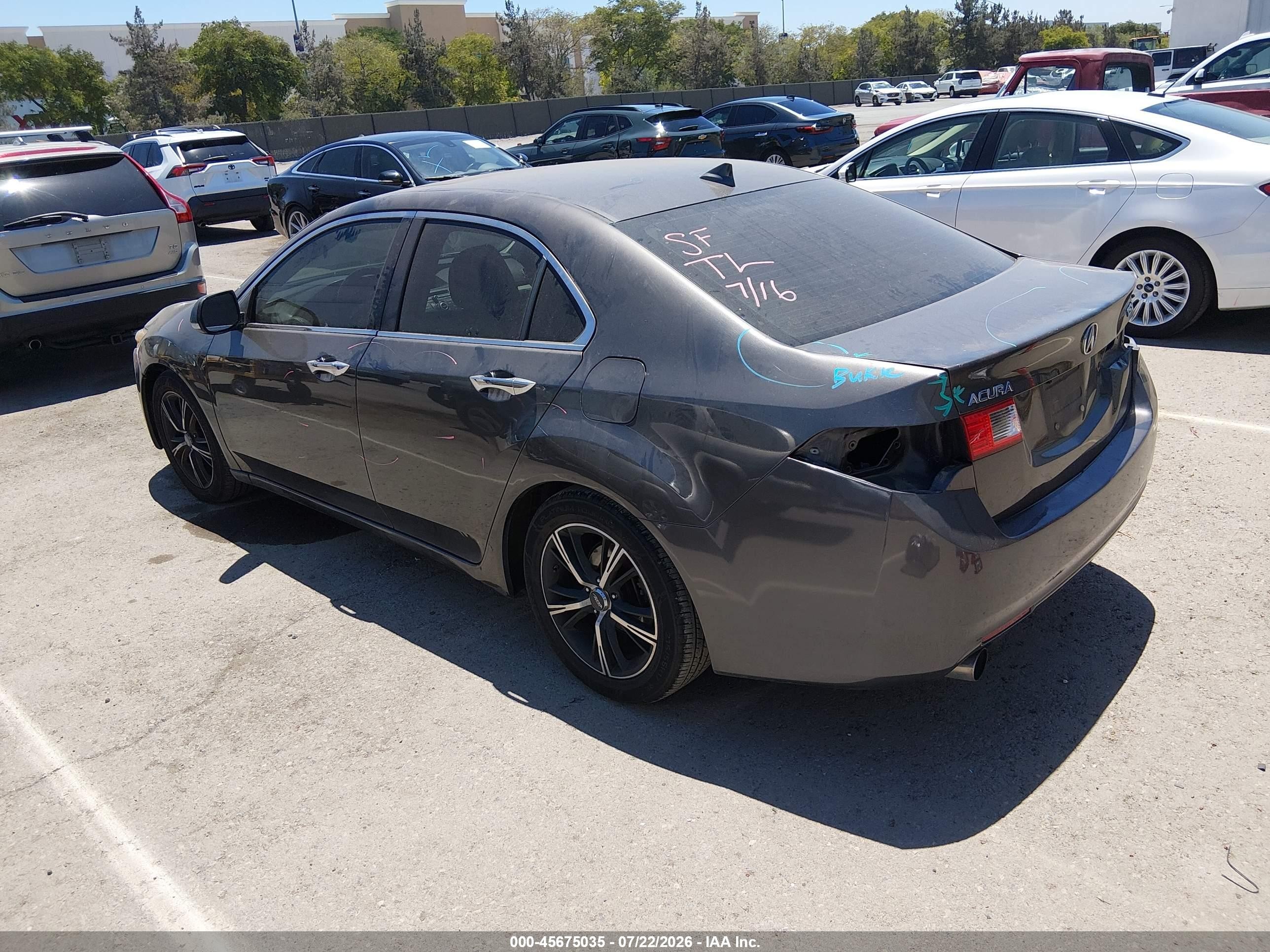 2010 Acura Tsx 2.4 Gray vin: JH4CU2F62AC027904