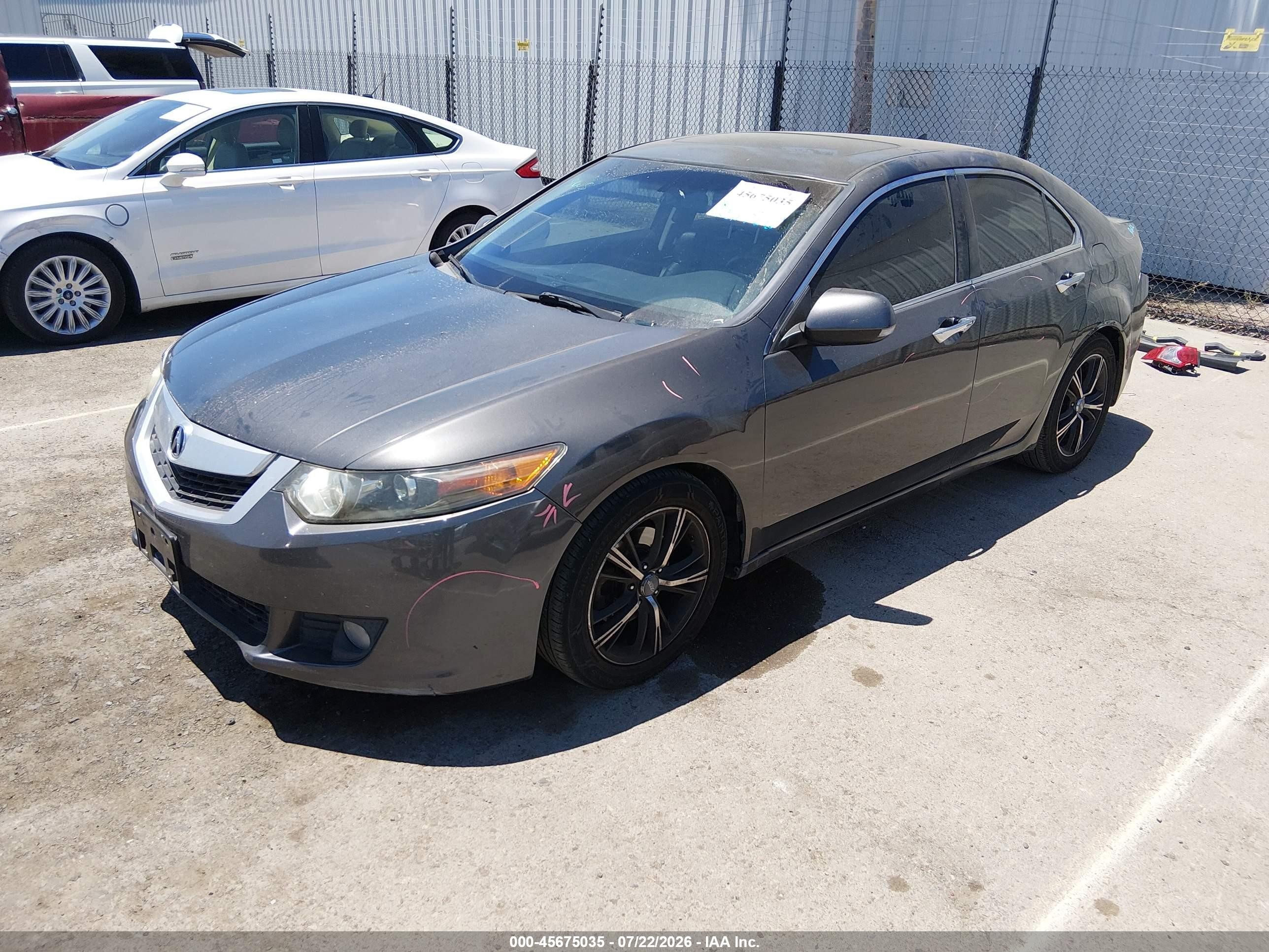 2010 Acura Tsx 2.4 Gray vin: JH4CU2F62AC027904