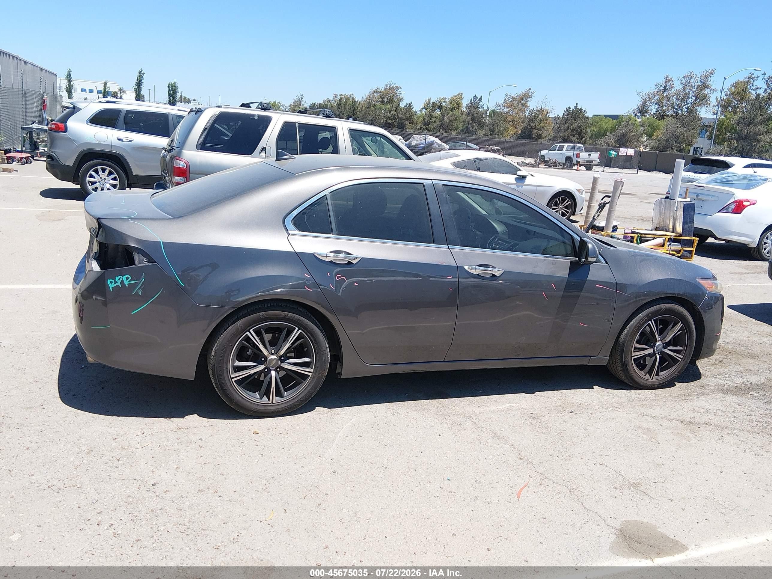 2010 Acura Tsx 2.4 Gray vin: JH4CU2F62AC027904