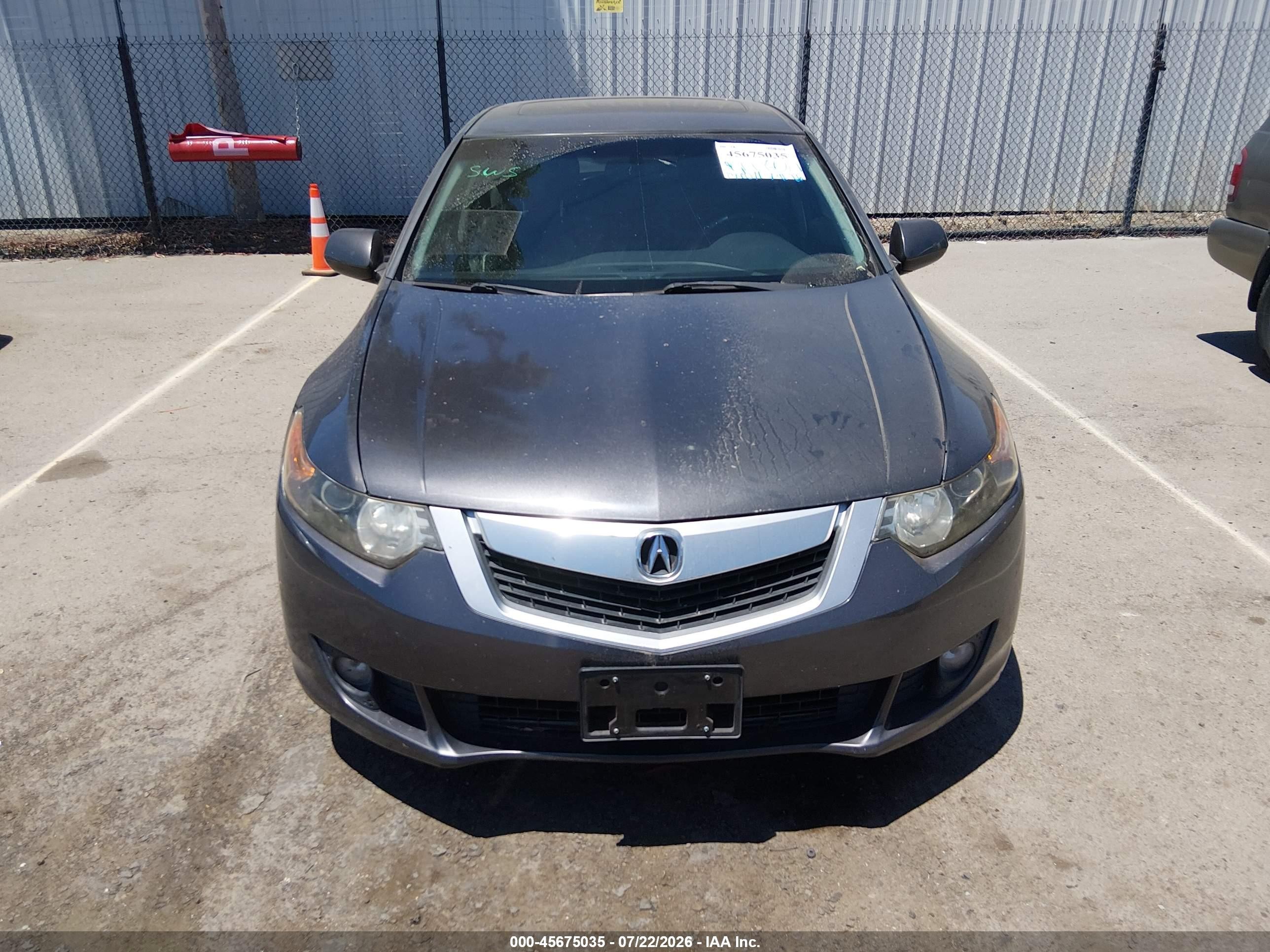 2010 Acura Tsx 2.4 Gray vin: JH4CU2F62AC027904