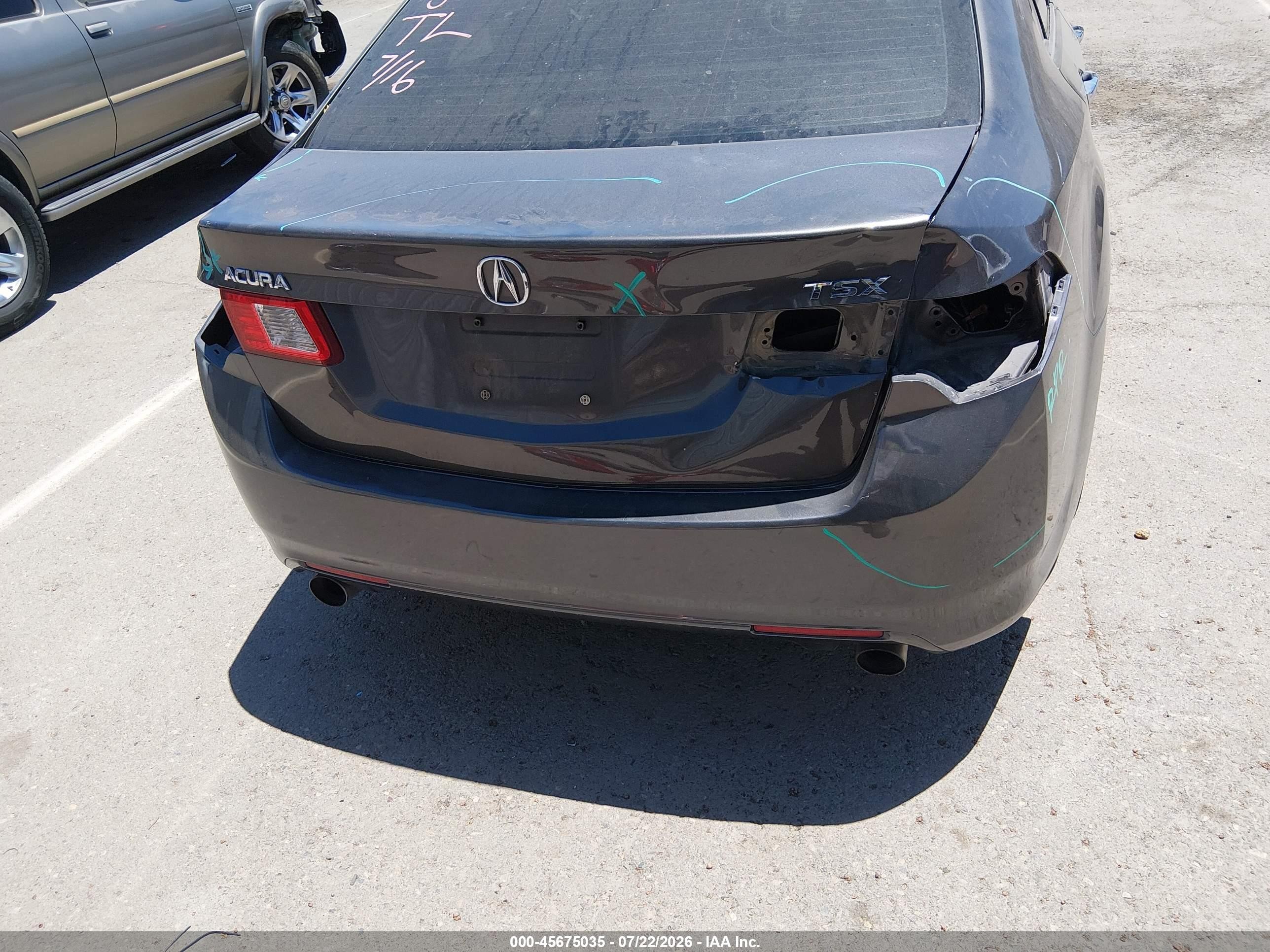 2010 Acura Tsx 2.4 Gray vin: JH4CU2F62AC027904