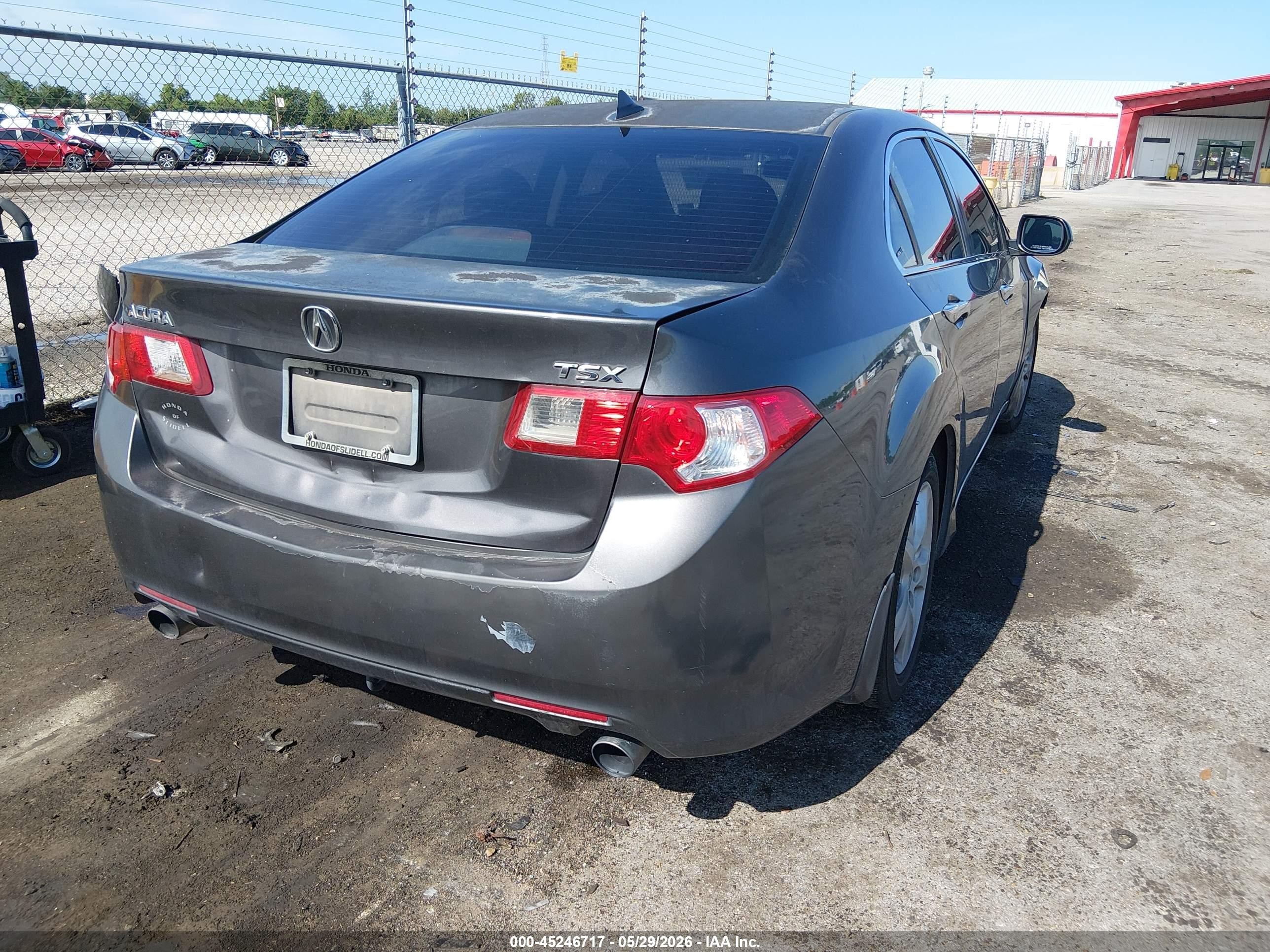 2010 Acura Tsx 2.4 Gray vin: JH4CU2F62AC028731