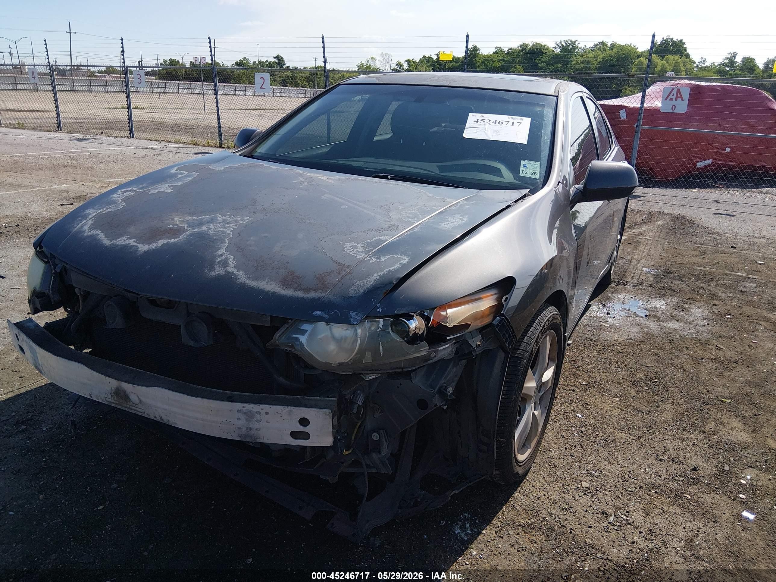 2010 Acura Tsx 2.4 Gray vin: JH4CU2F62AC028731