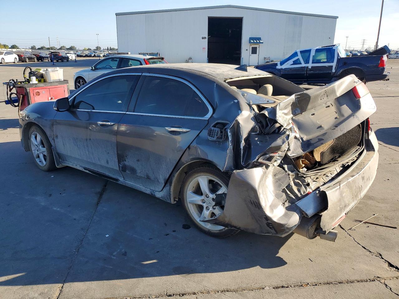 2010 Acura Tsx Gray vin: JH4CU2F62AC032231