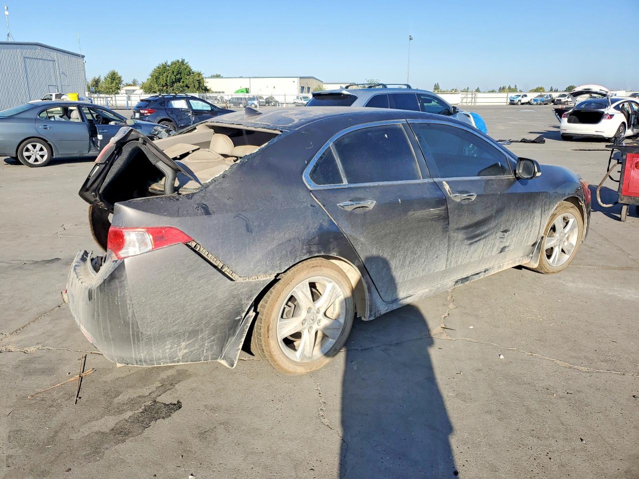 2010 Acura Tsx Gray vin: JH4CU2F62AC032231