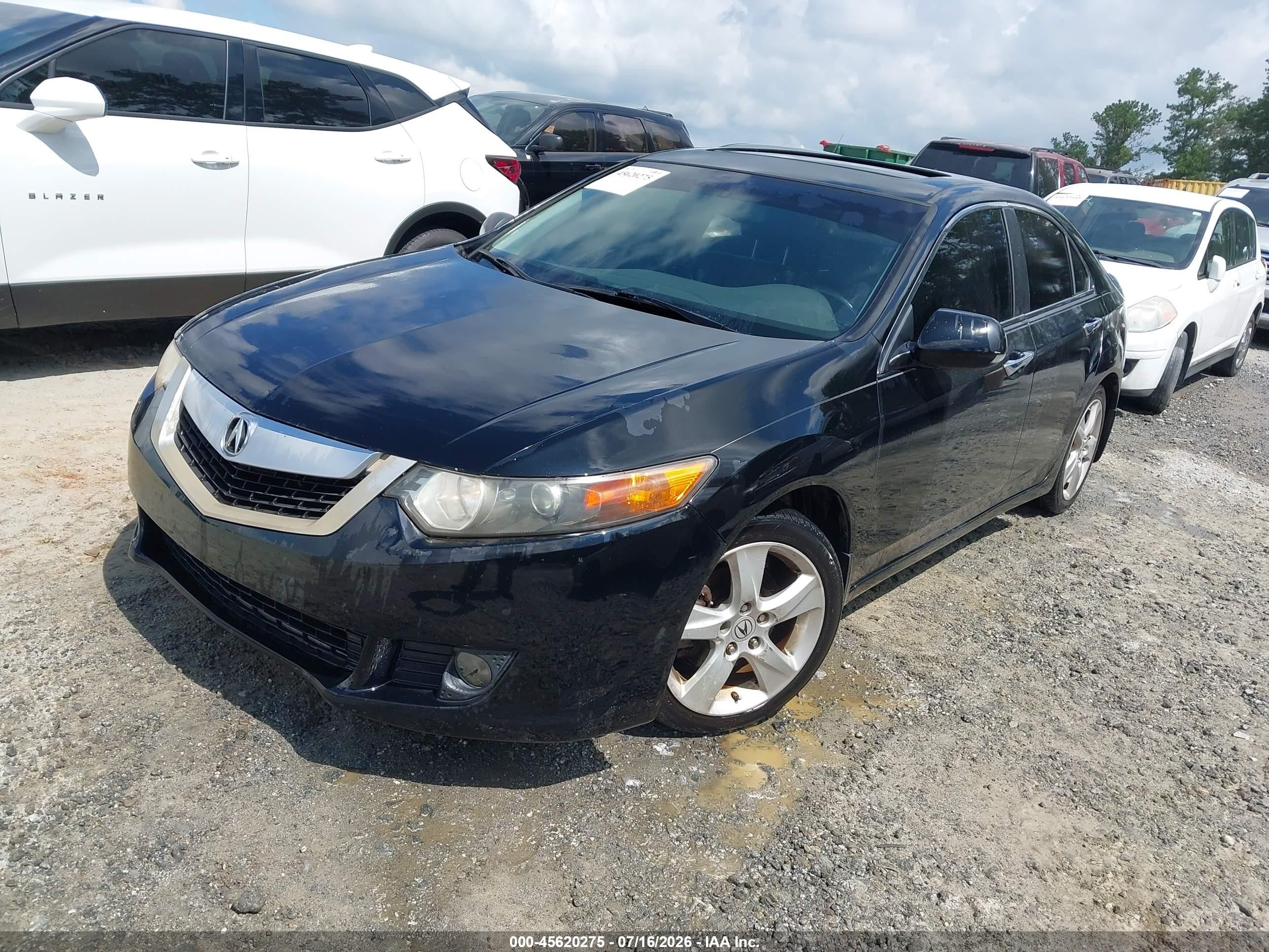 2010 Acura Tsx 2.4 Black vin: JH4CU2F62AC037445