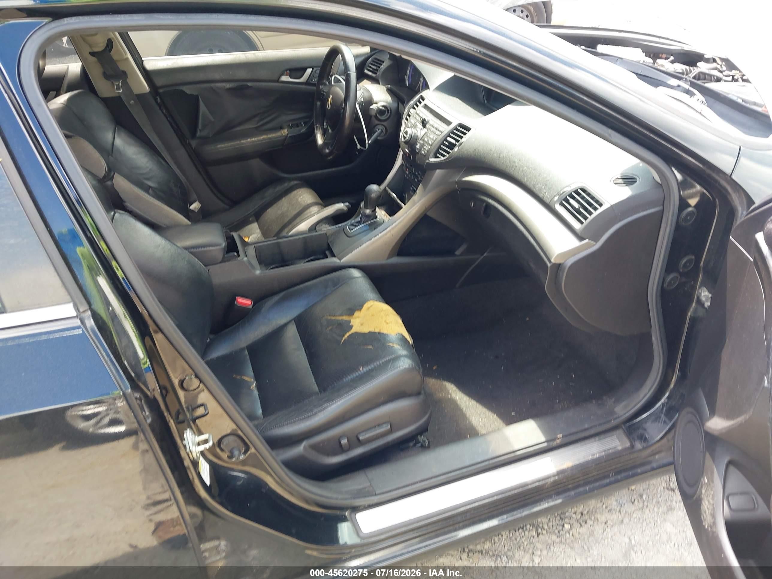 2010 Acura Tsx 2.4 Black vin: JH4CU2F62AC037445