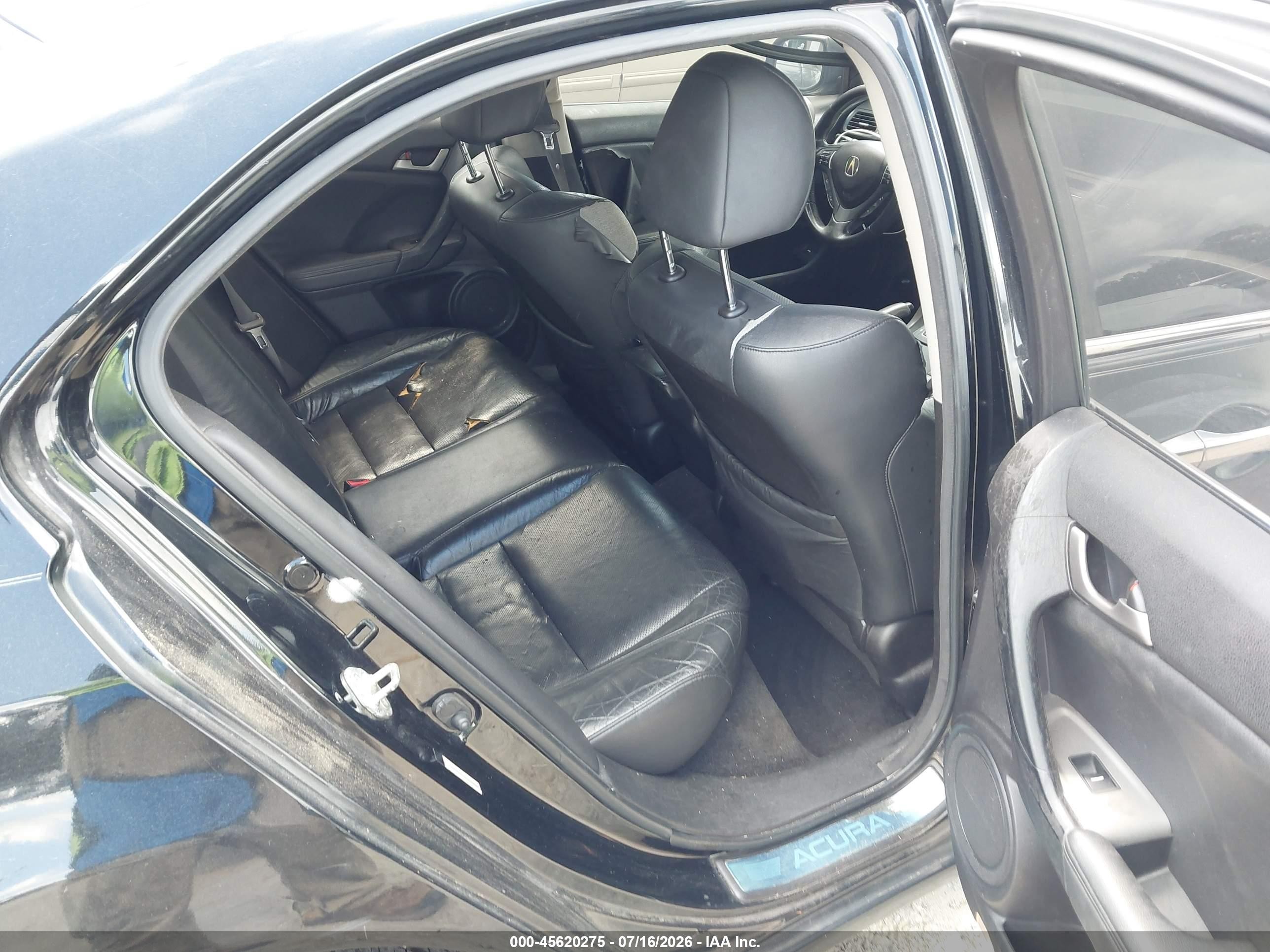 2010 Acura Tsx 2.4 Black vin: JH4CU2F62AC037445