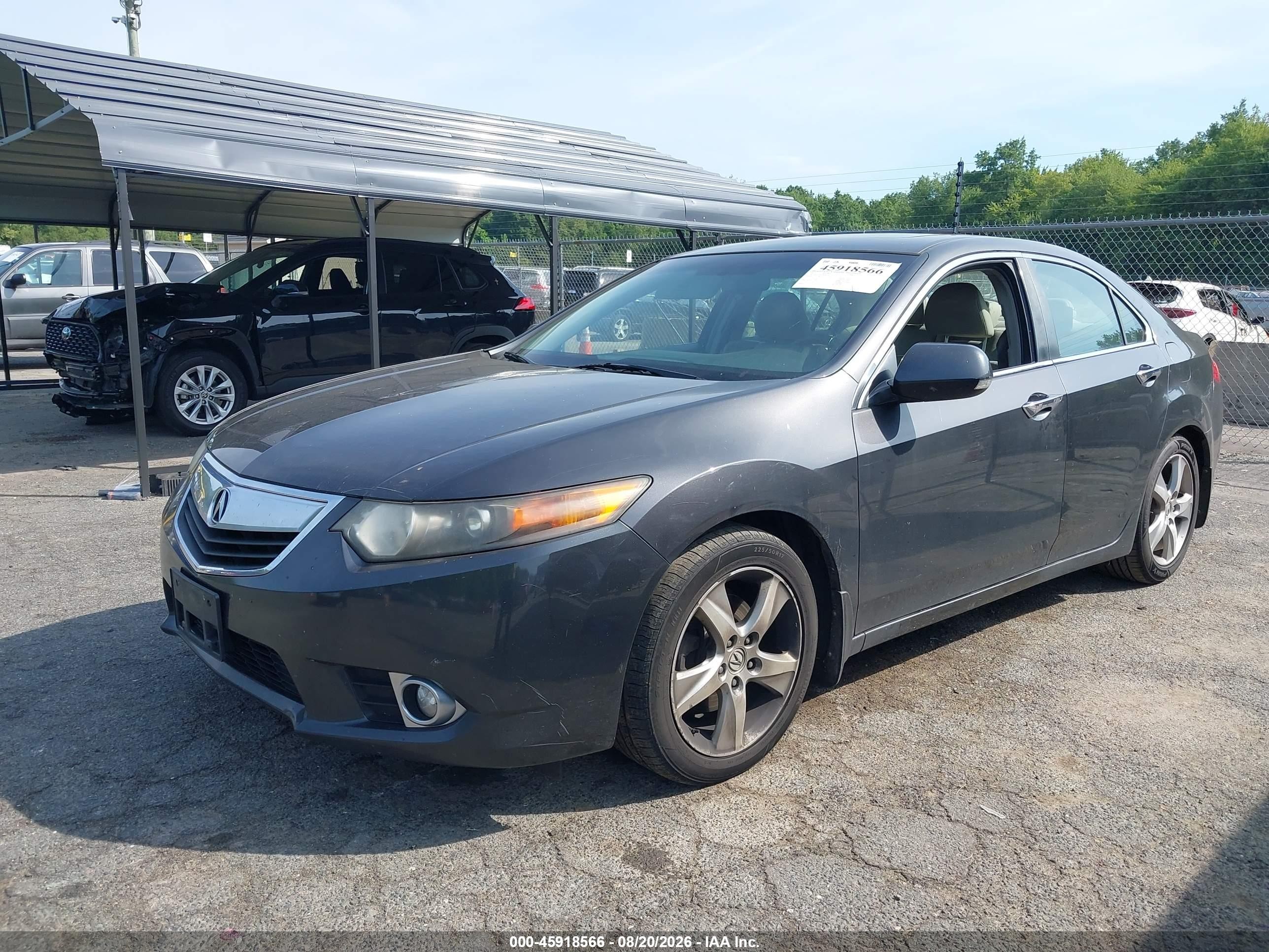 2011 Acura Tsx 2.4 Gray vin: JH4CU2F62BC001367