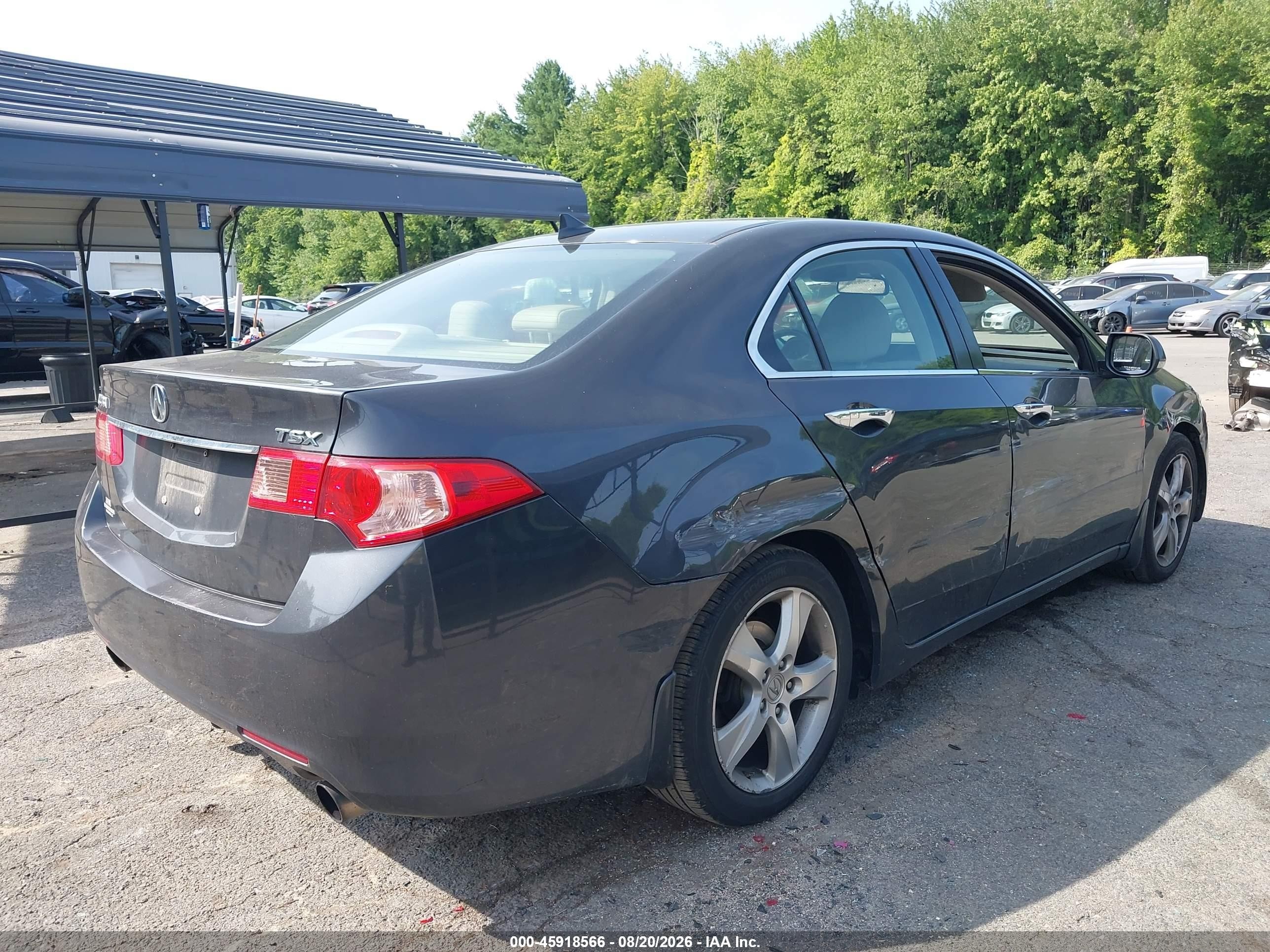 2011 Acura Tsx 2.4 Gray vin: JH4CU2F62BC001367
