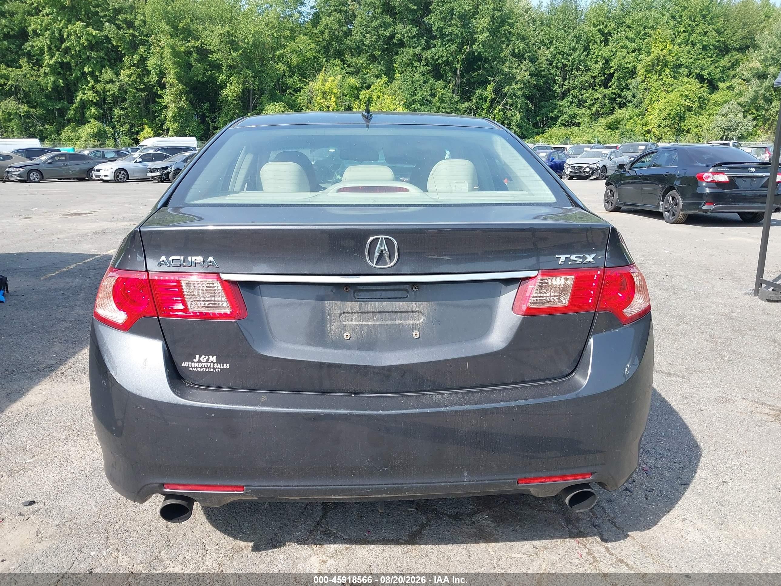 2011 Acura Tsx 2.4 Gray vin: JH4CU2F62BC001367