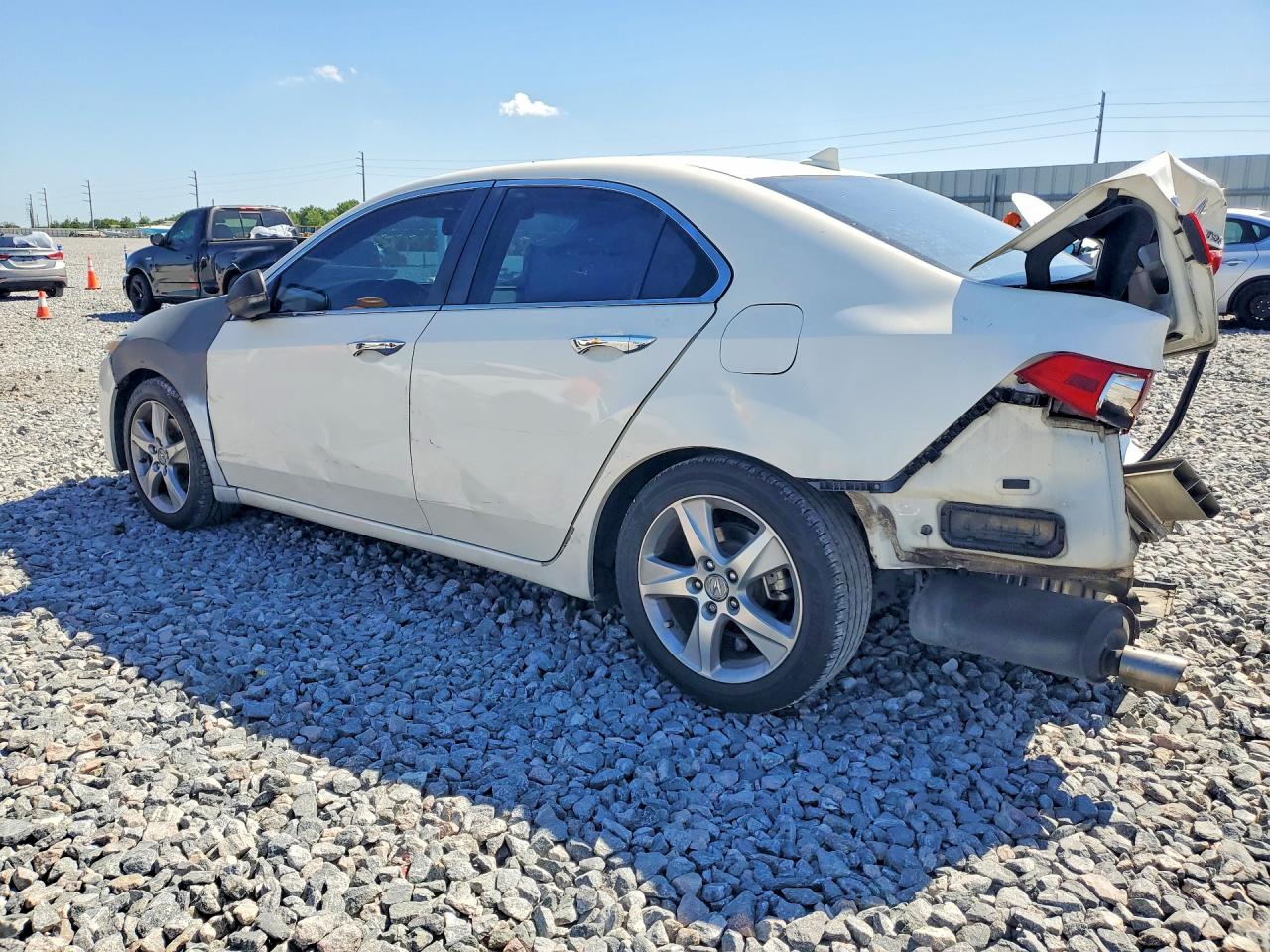 2011 Acura Tsx White vin: JH4CU2F62BC004334