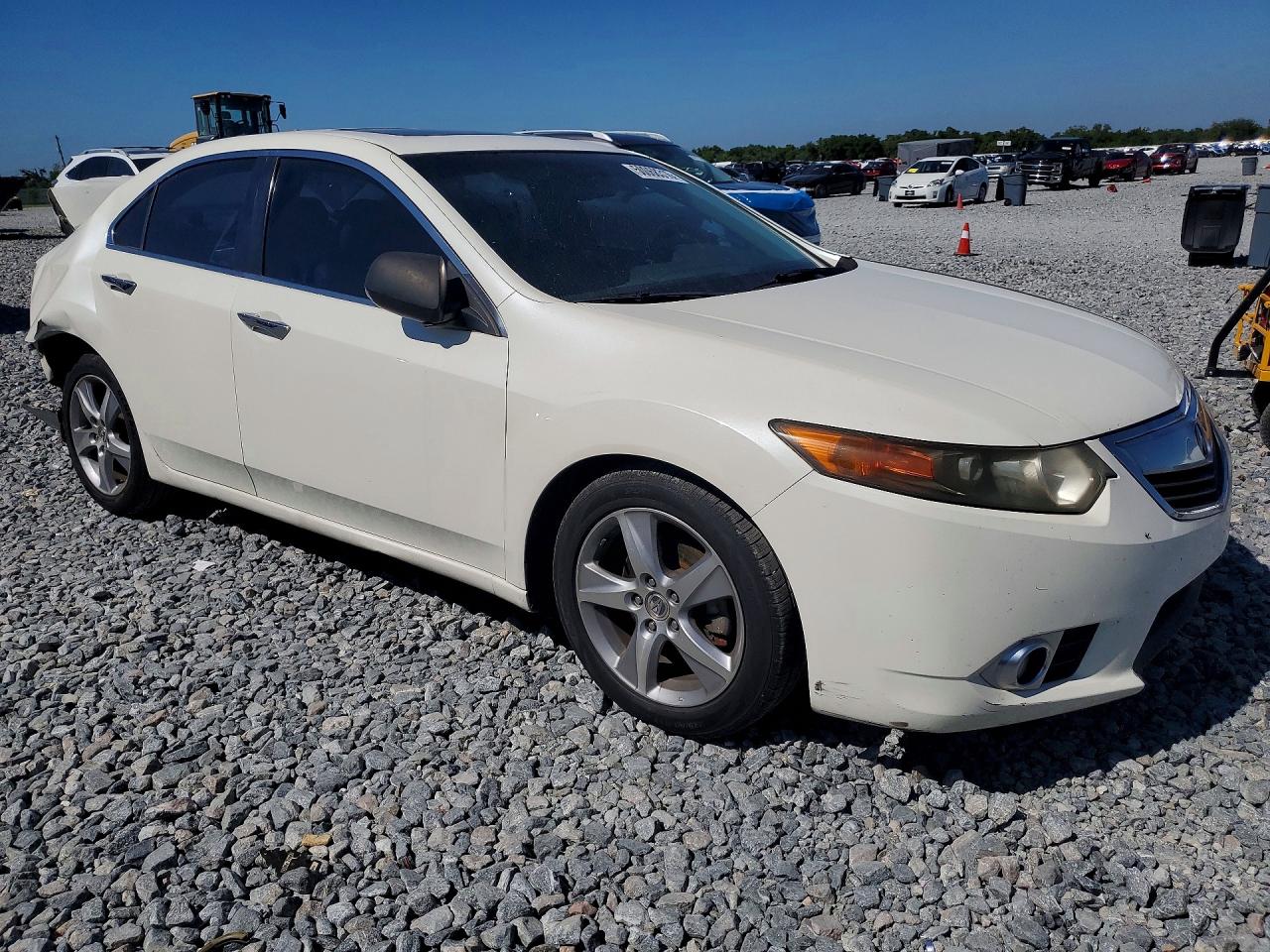 2011 Acura Tsx White vin: JH4CU2F62BC004334