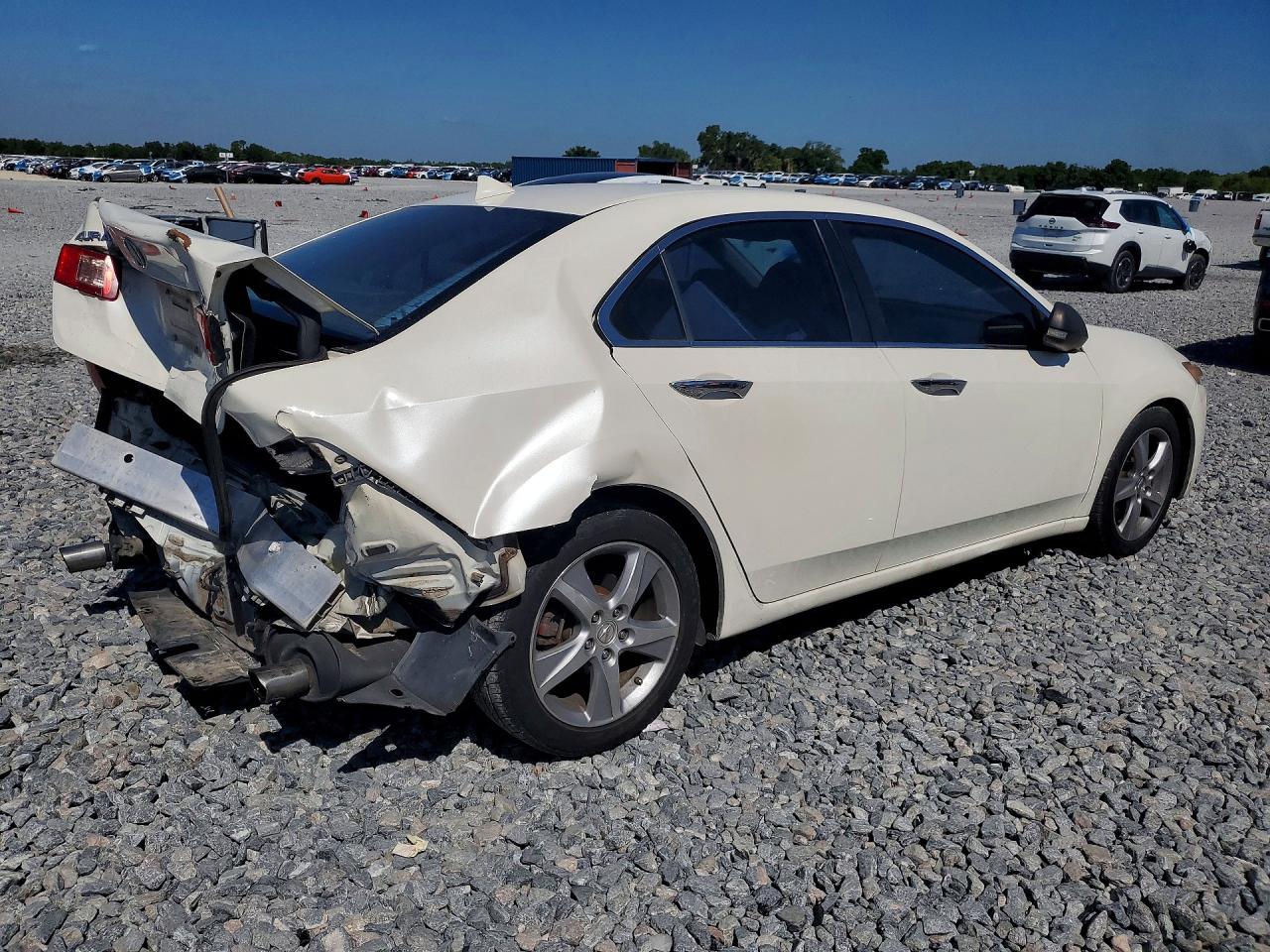 2011 Acura Tsx White vin: JH4CU2F62BC004334