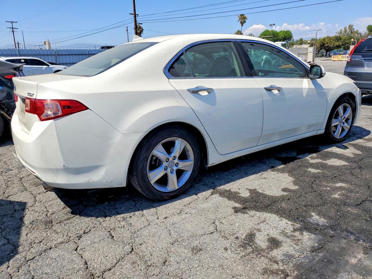 2011 Acura Tsx White vin: JH4CU2F62BC004396