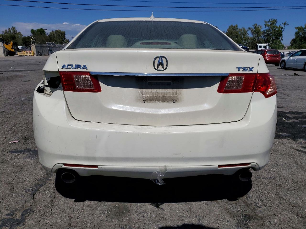 2011 Acura Tsx White vin: JH4CU2F62BC004396