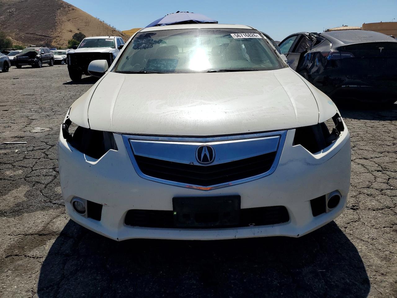 2011 Acura Tsx White vin: JH4CU2F62BC004396