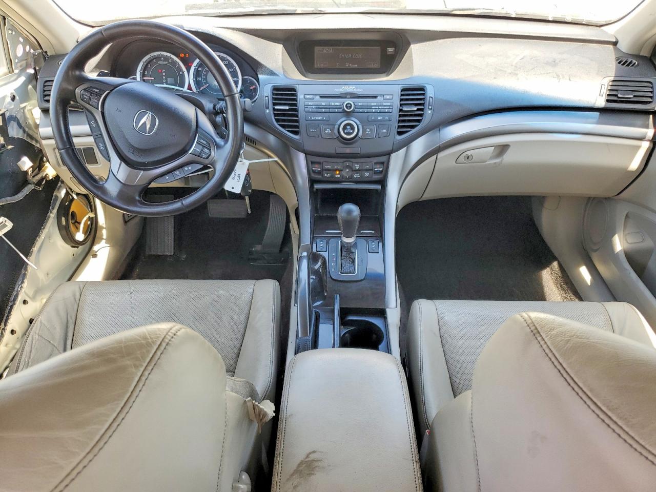 2011 Acura Tsx White vin: JH4CU2F62BC004396