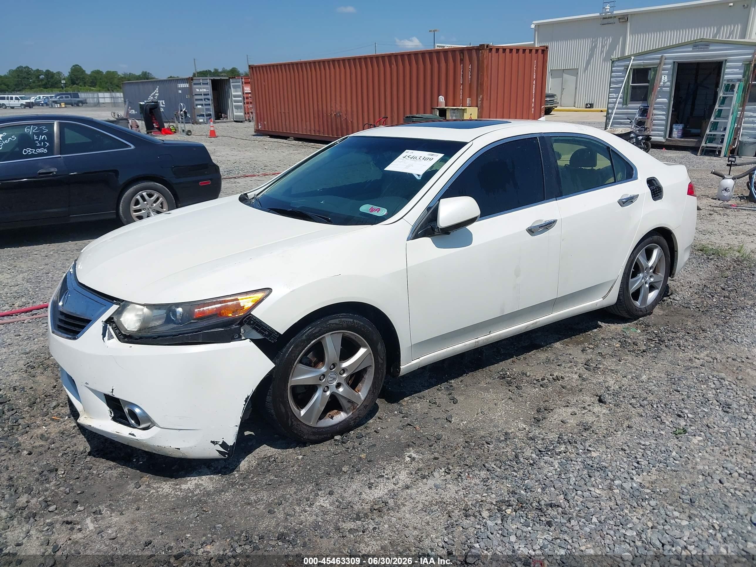 2011 Acura Tsx 2.4 White vin: JH4CU2F62BC015138