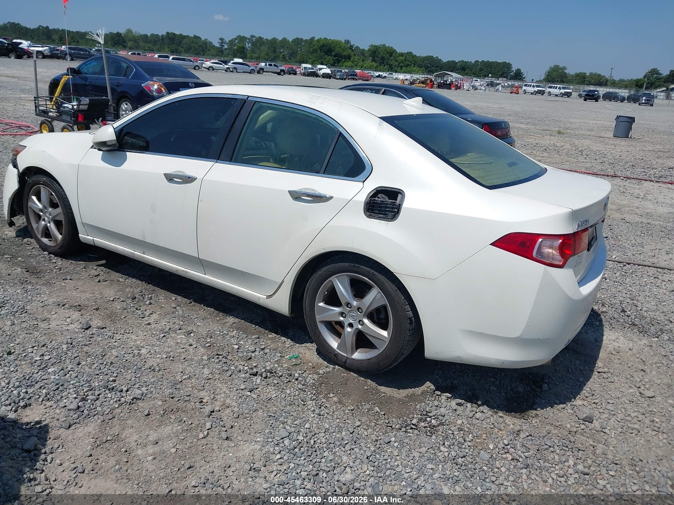 2011 Acura Tsx 2.4 White vin: JH4CU2F62BC015138