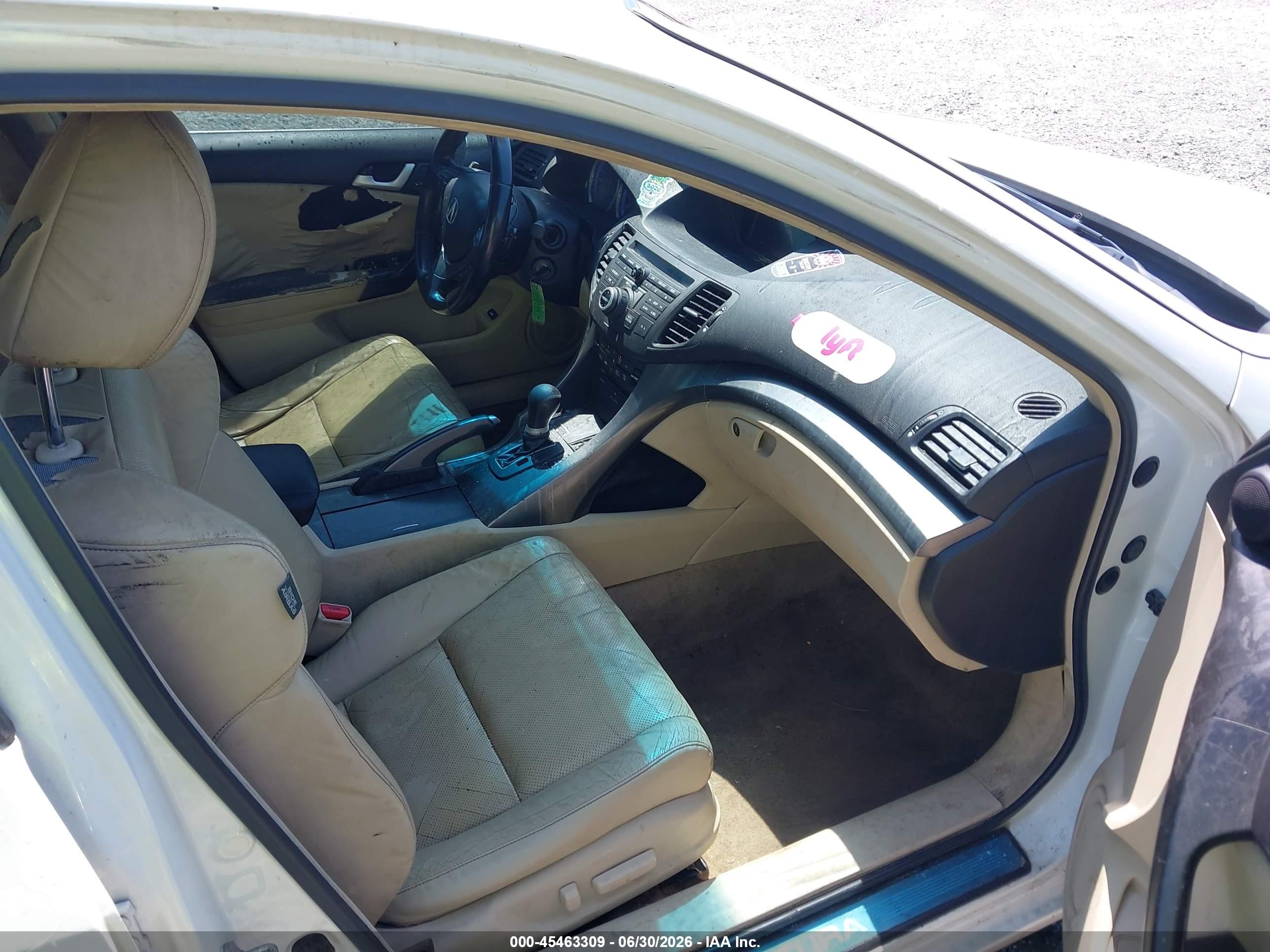 2011 Acura Tsx 2.4 White vin: JH4CU2F62BC015138