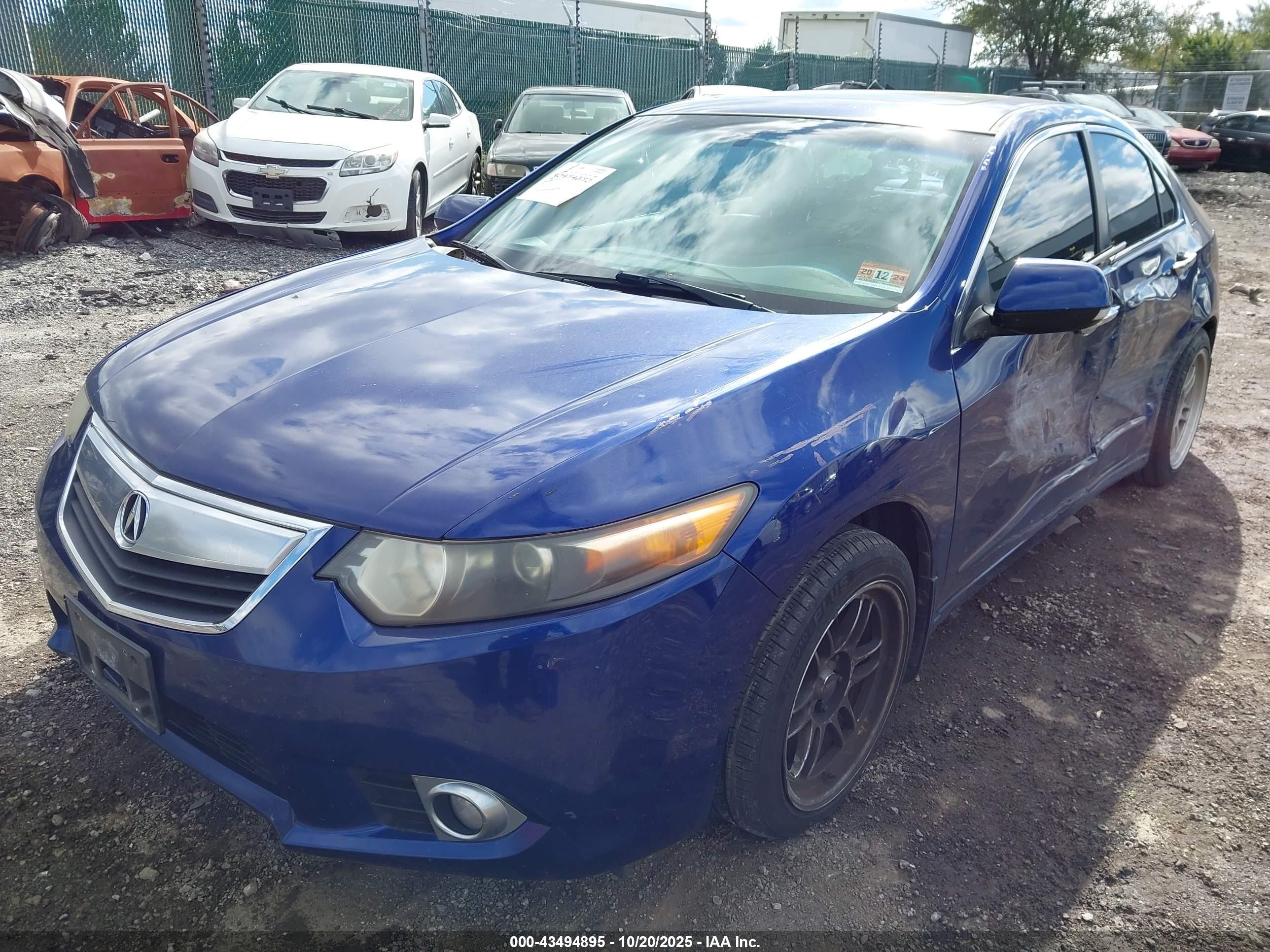 2011 Acura Tsx 2.4 Blue vin: JH4CU2F62BC016127