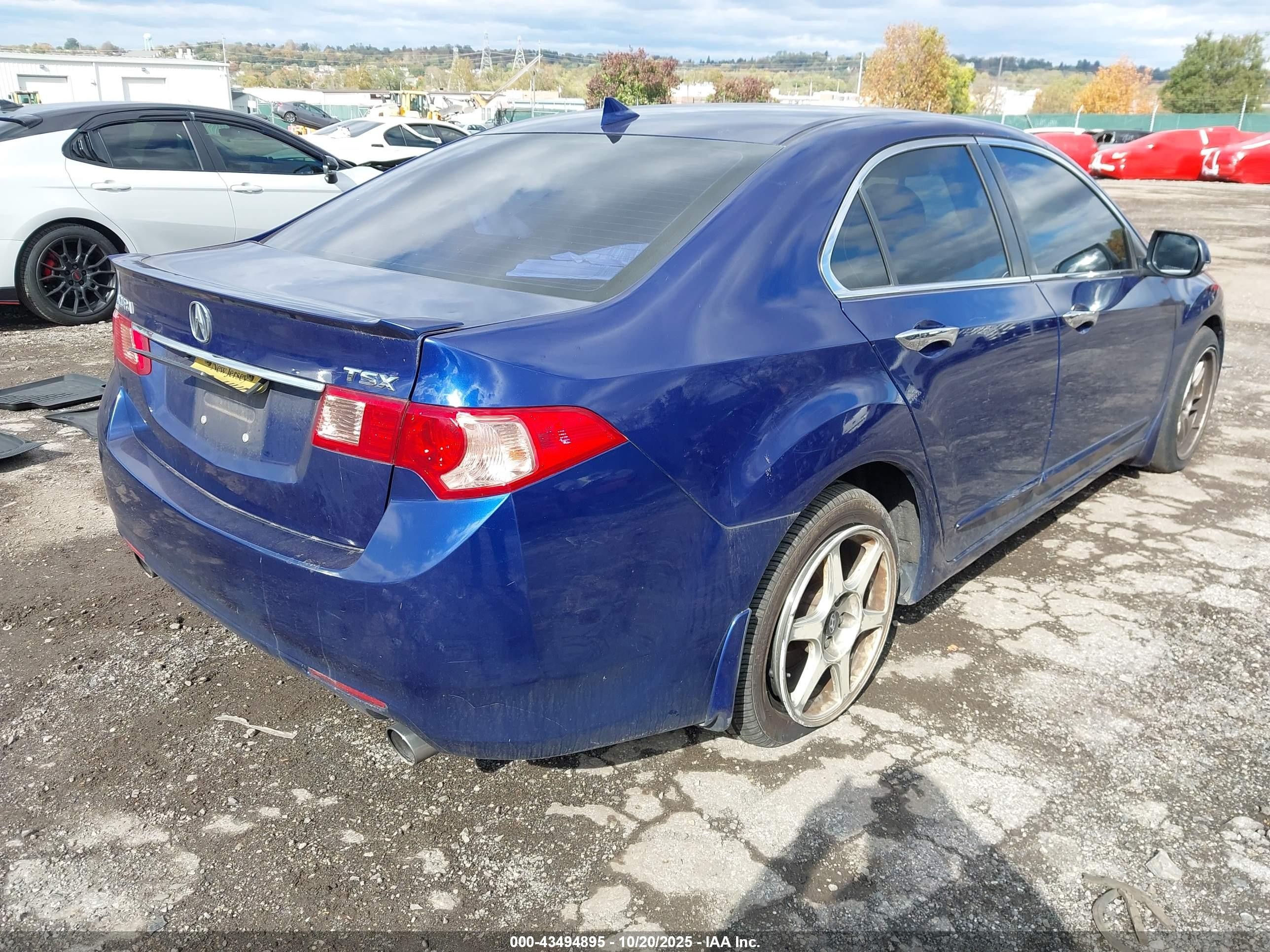 2011 Acura Tsx 2.4 Blue vin: JH4CU2F62BC016127