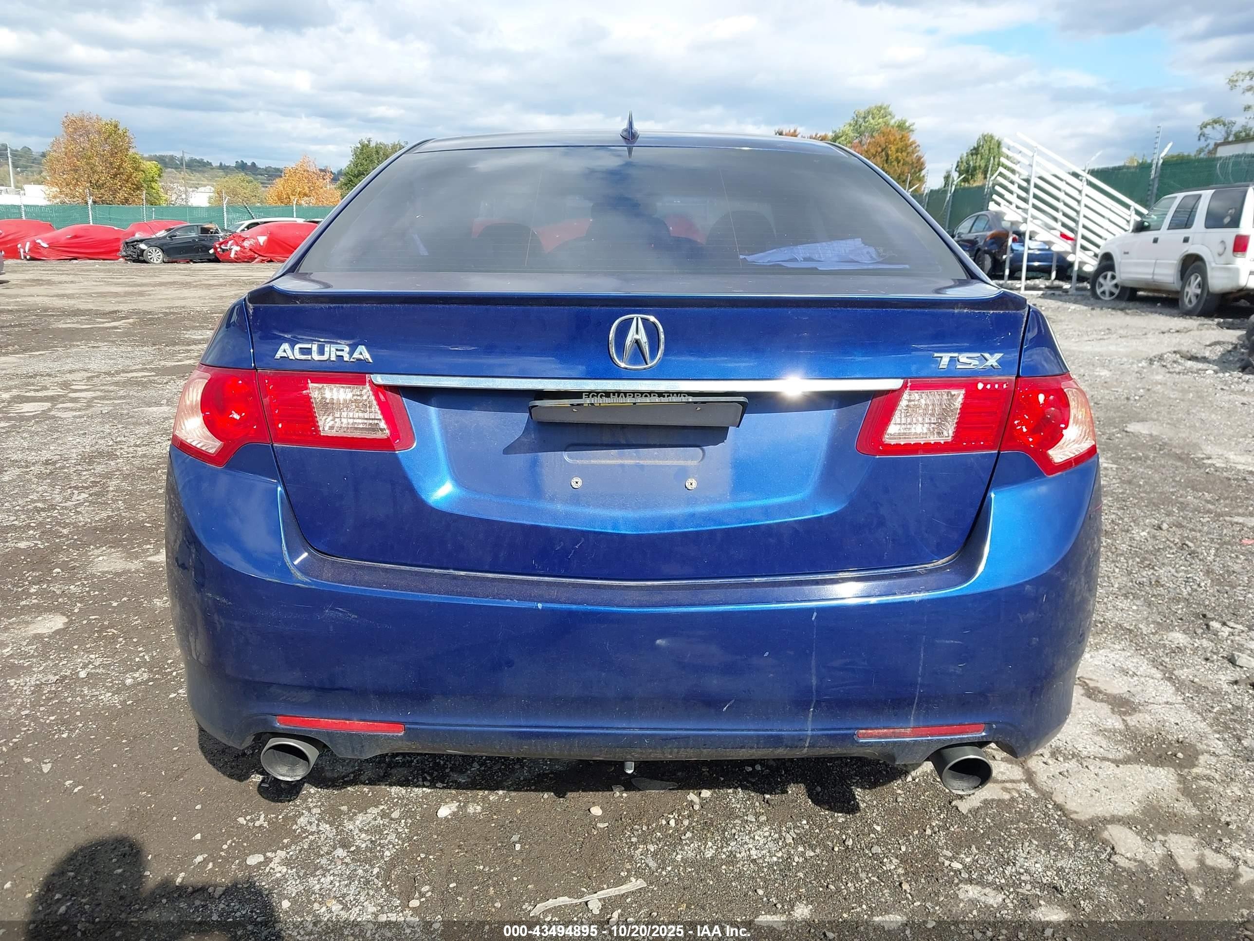 2011 Acura Tsx 2.4 Blue vin: JH4CU2F62BC016127
