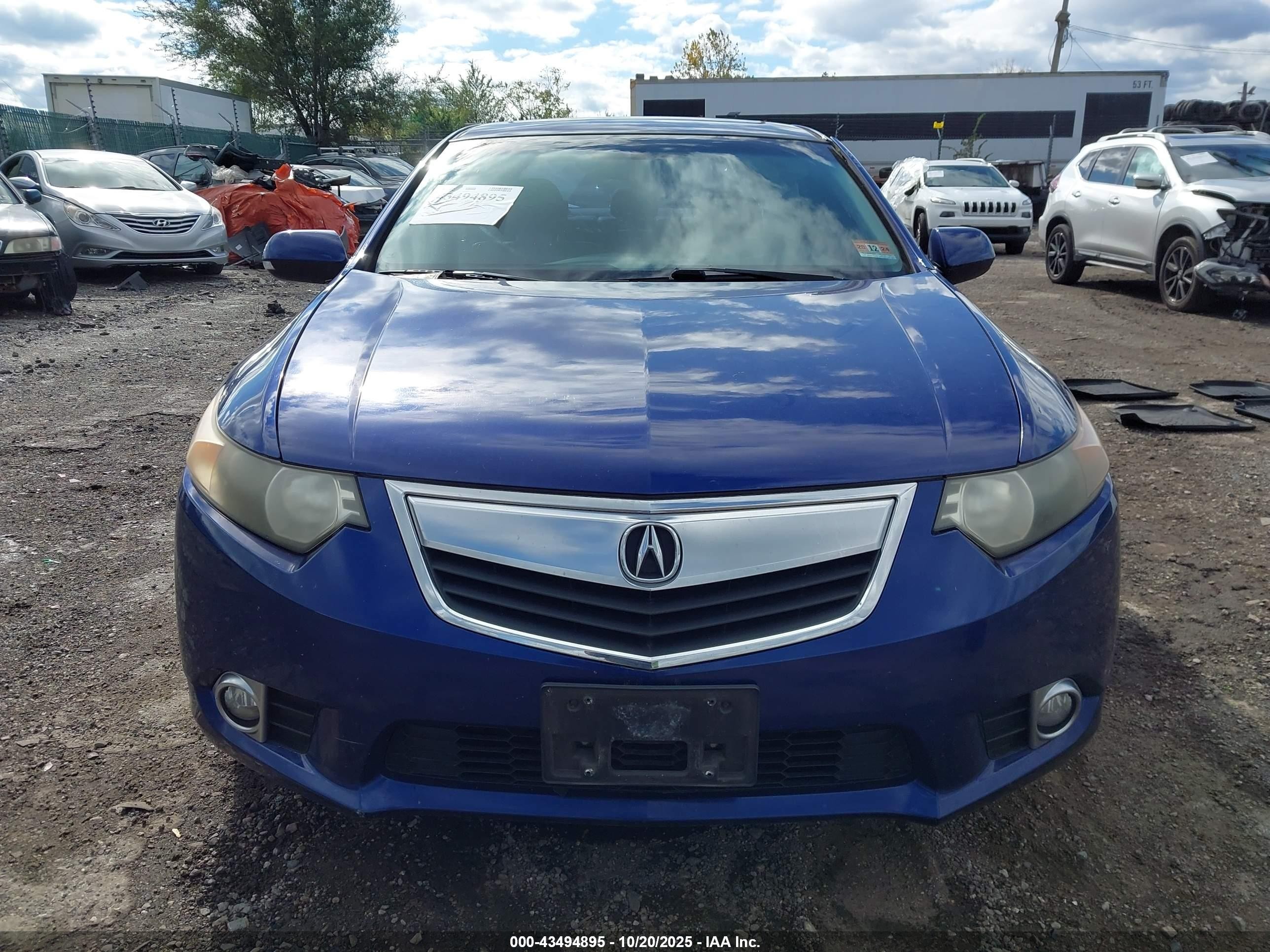 2011 Acura Tsx 2.4 Blue vin: JH4CU2F62BC016127