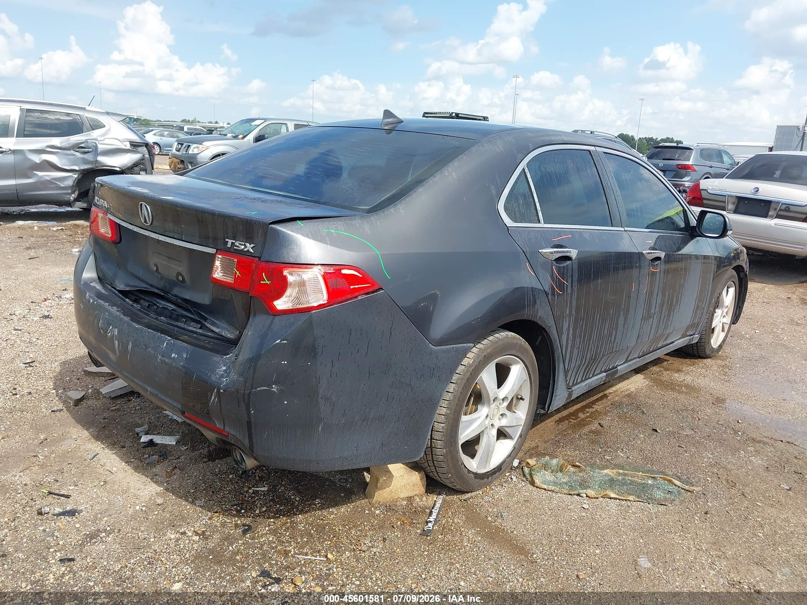 2011 Acura Tsx 2.4 Gray vin: JH4CU2F62BC016404