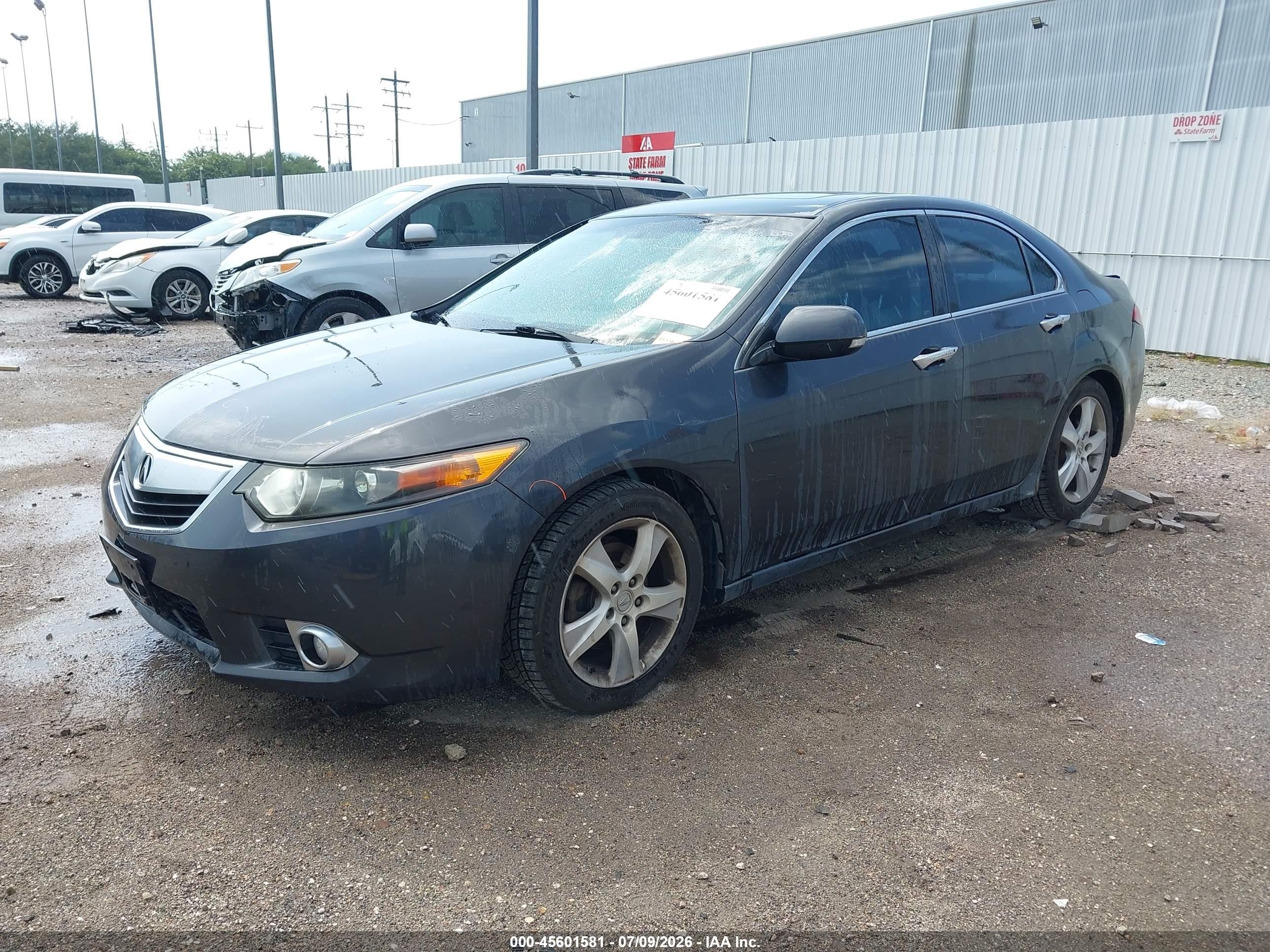 2011 Acura Tsx 2.4 Gray vin: JH4CU2F62BC016404