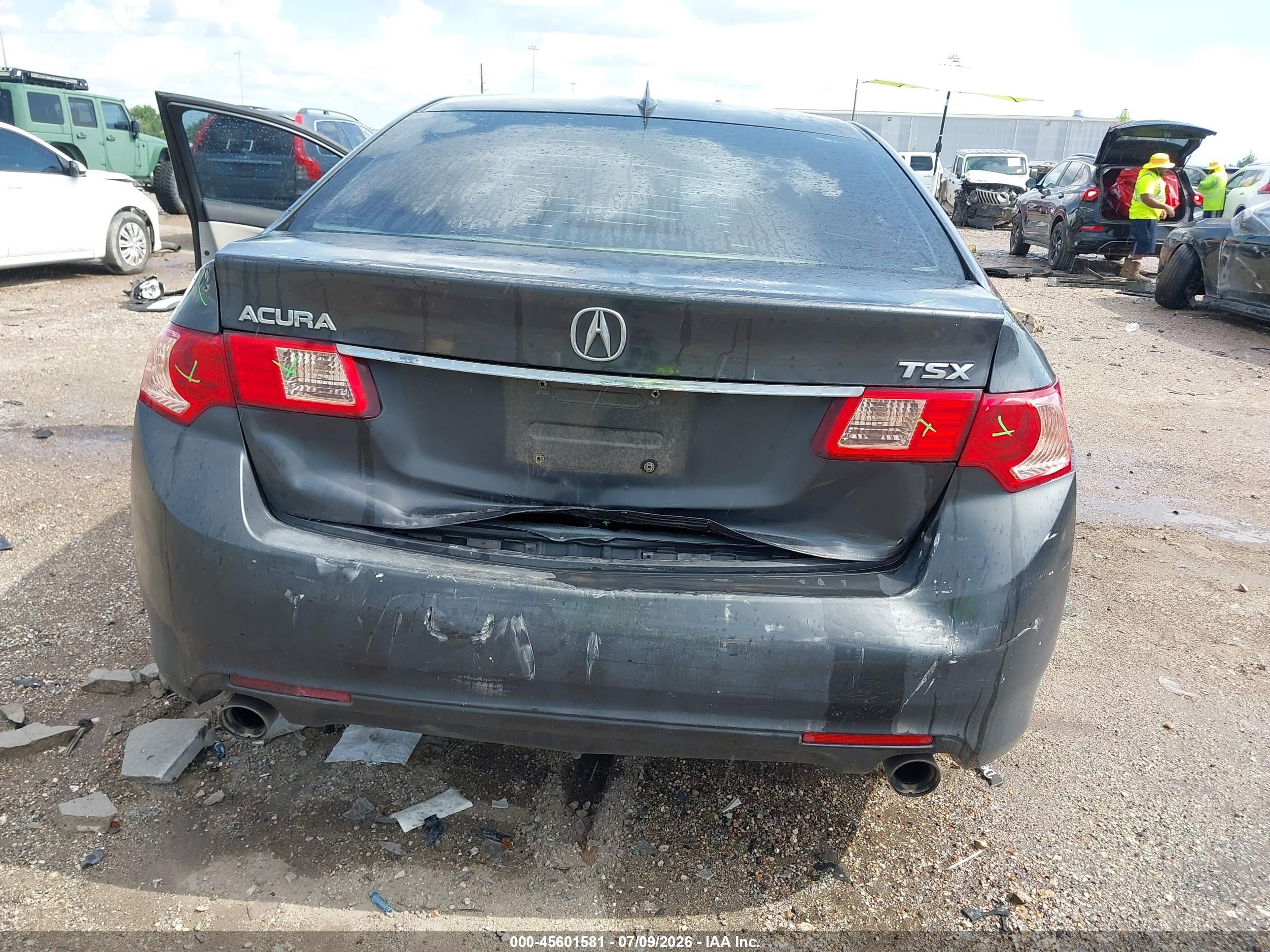 2011 Acura Tsx 2.4 Gray vin: JH4CU2F62BC016404