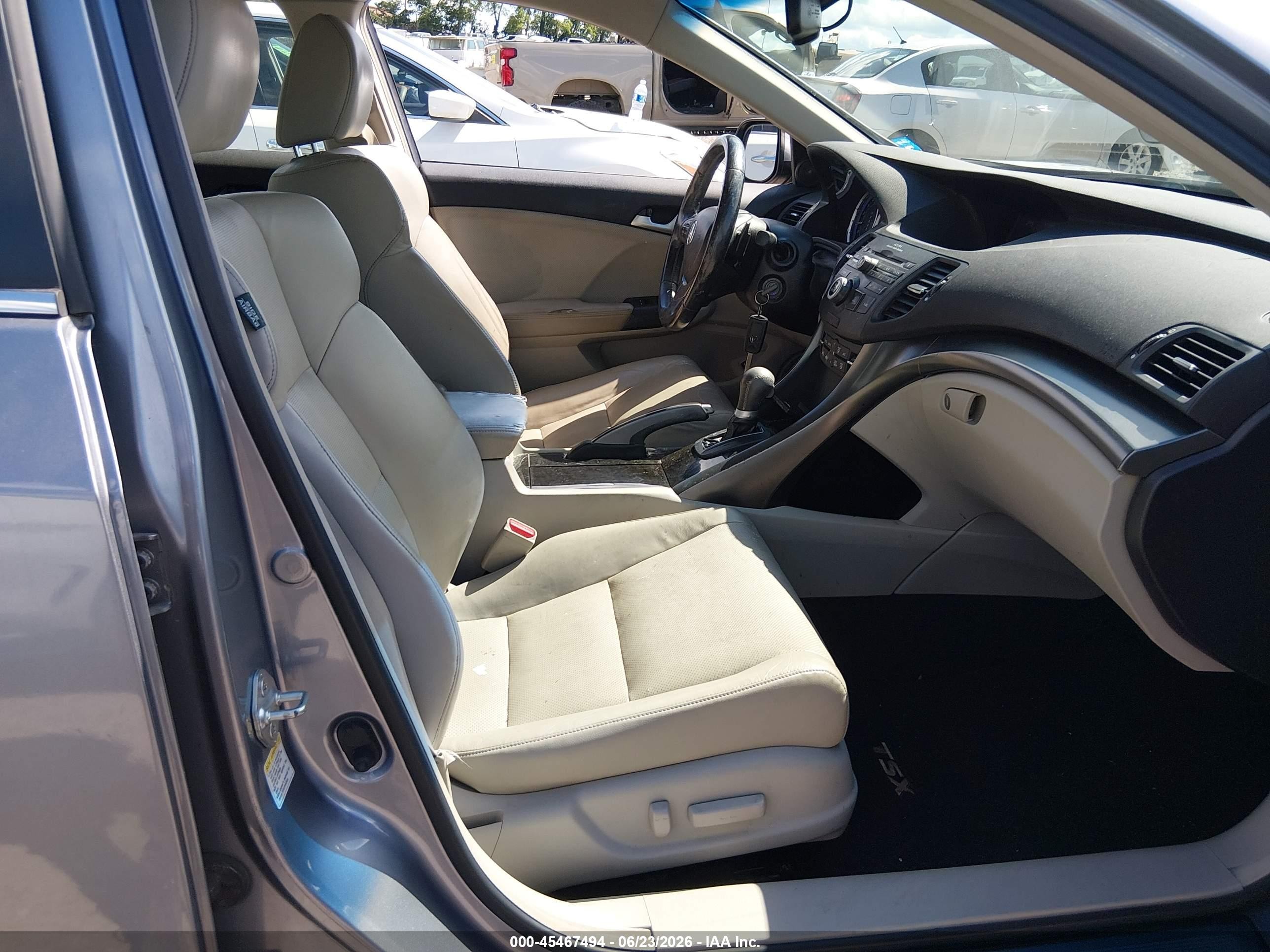 2011 Acura Tsx 2.4 Gray vin: JH4CU2F62BC018346