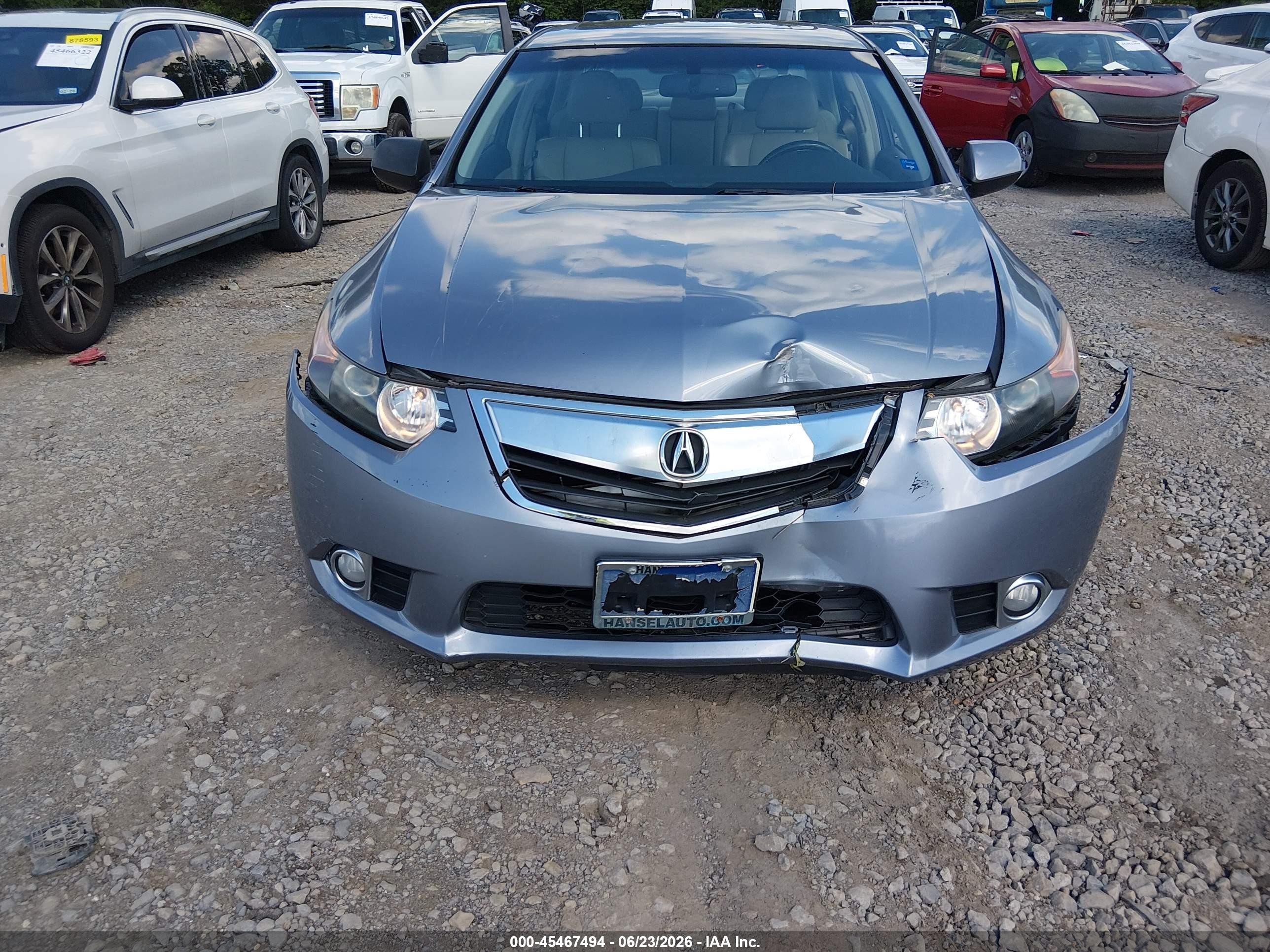 2011 Acura Tsx 2.4 Gray vin: JH4CU2F62BC018346