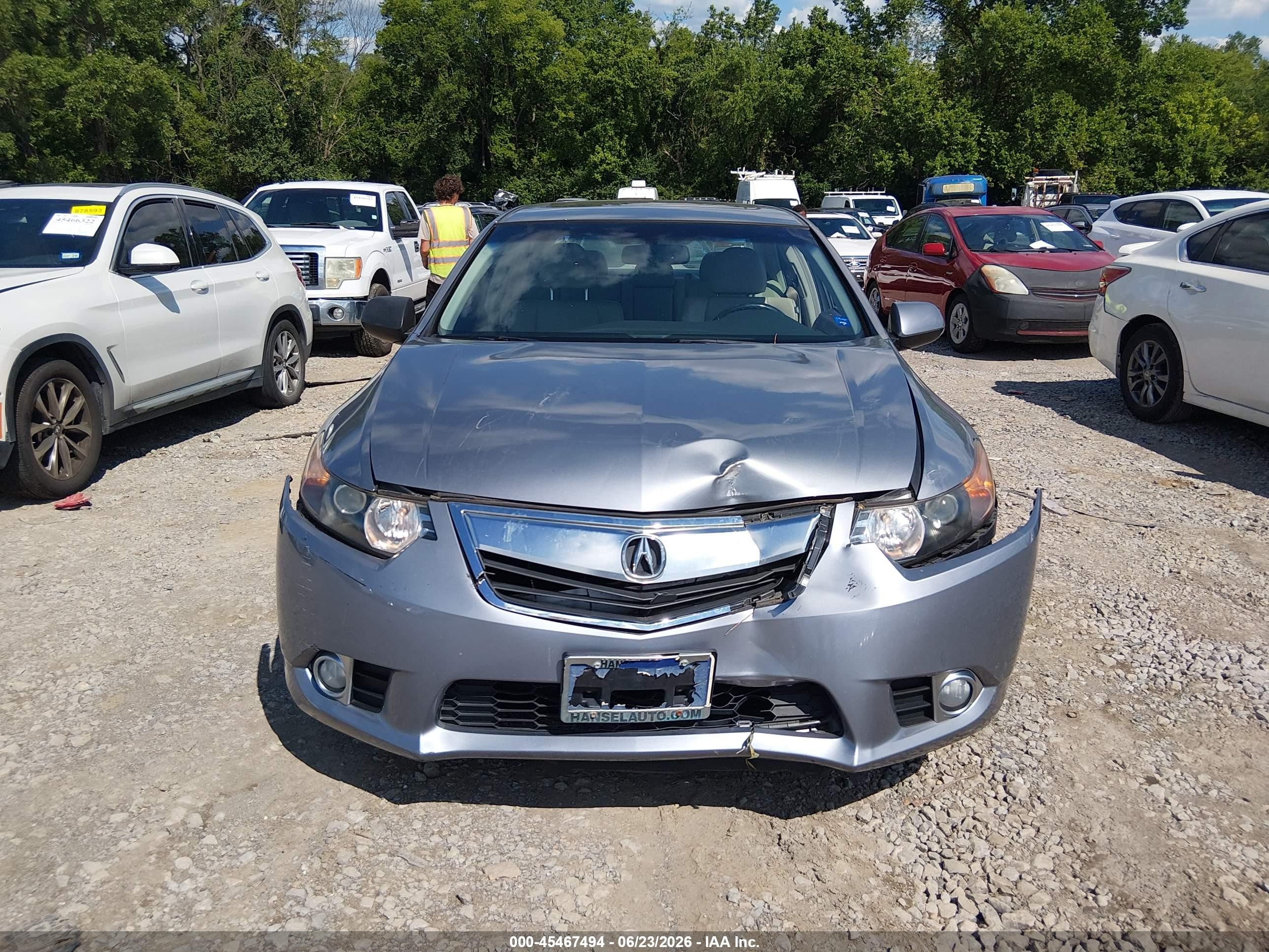 2011 Acura Tsx 2.4 Gray vin: JH4CU2F62BC018346