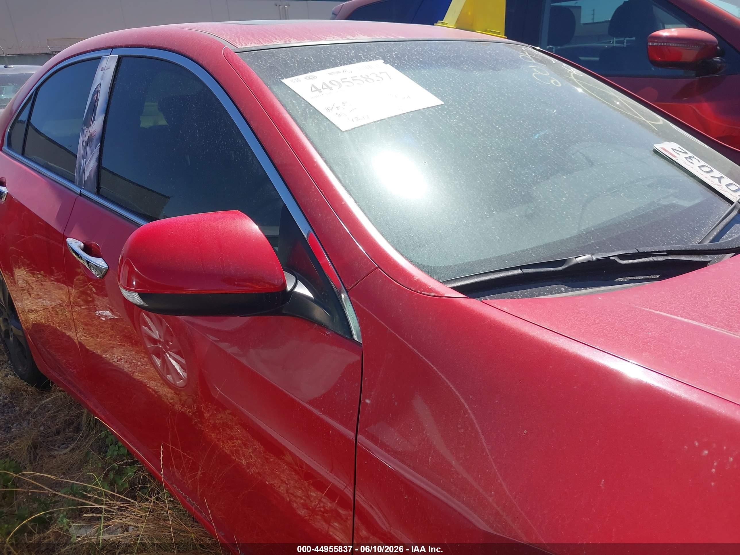 2013 Acura Tsx 2.4 Красный vin: JH4CU2F62DC002067