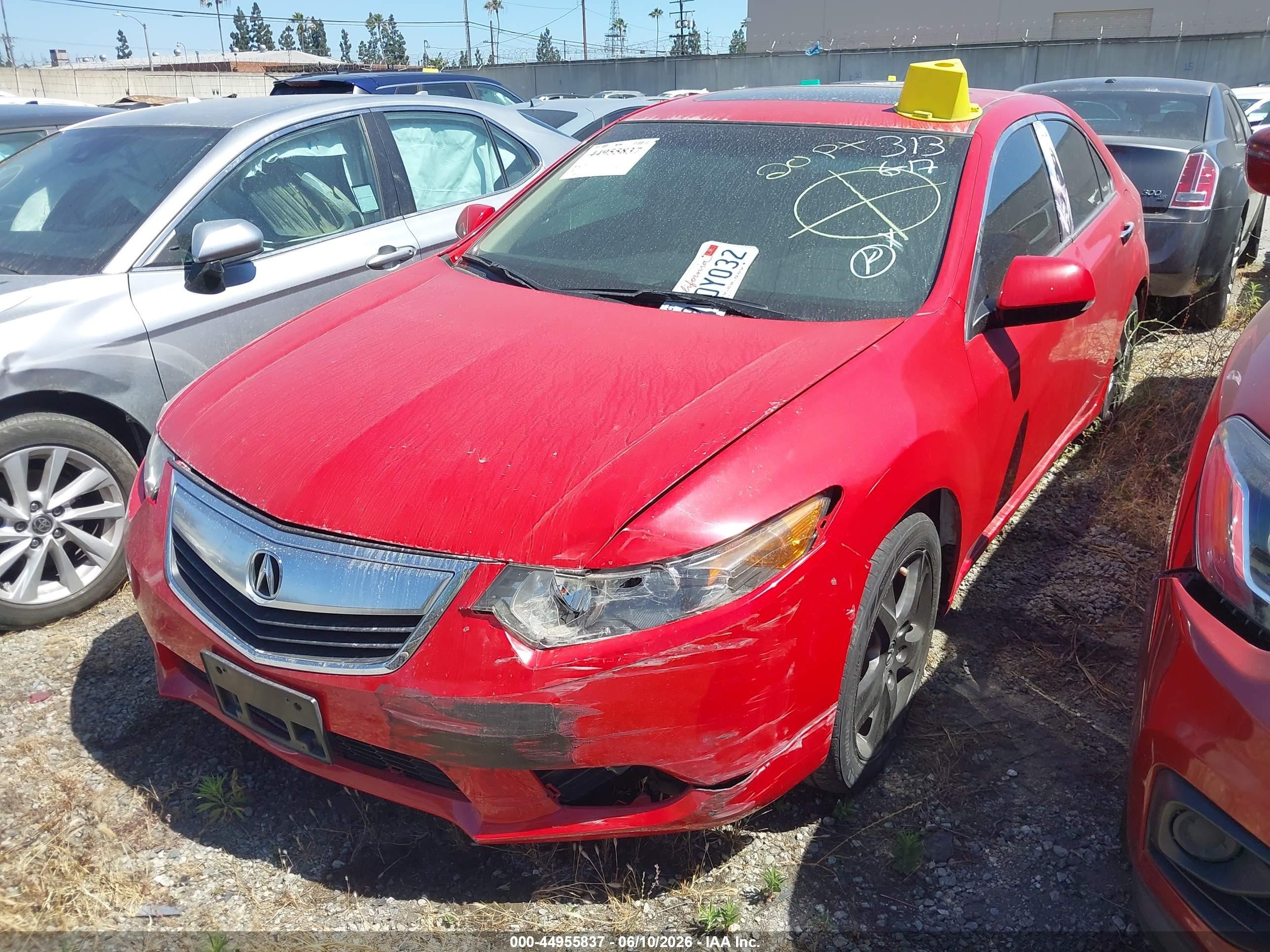 2013 Acura Tsx 2.4 Красный vin: JH4CU2F62DC002067