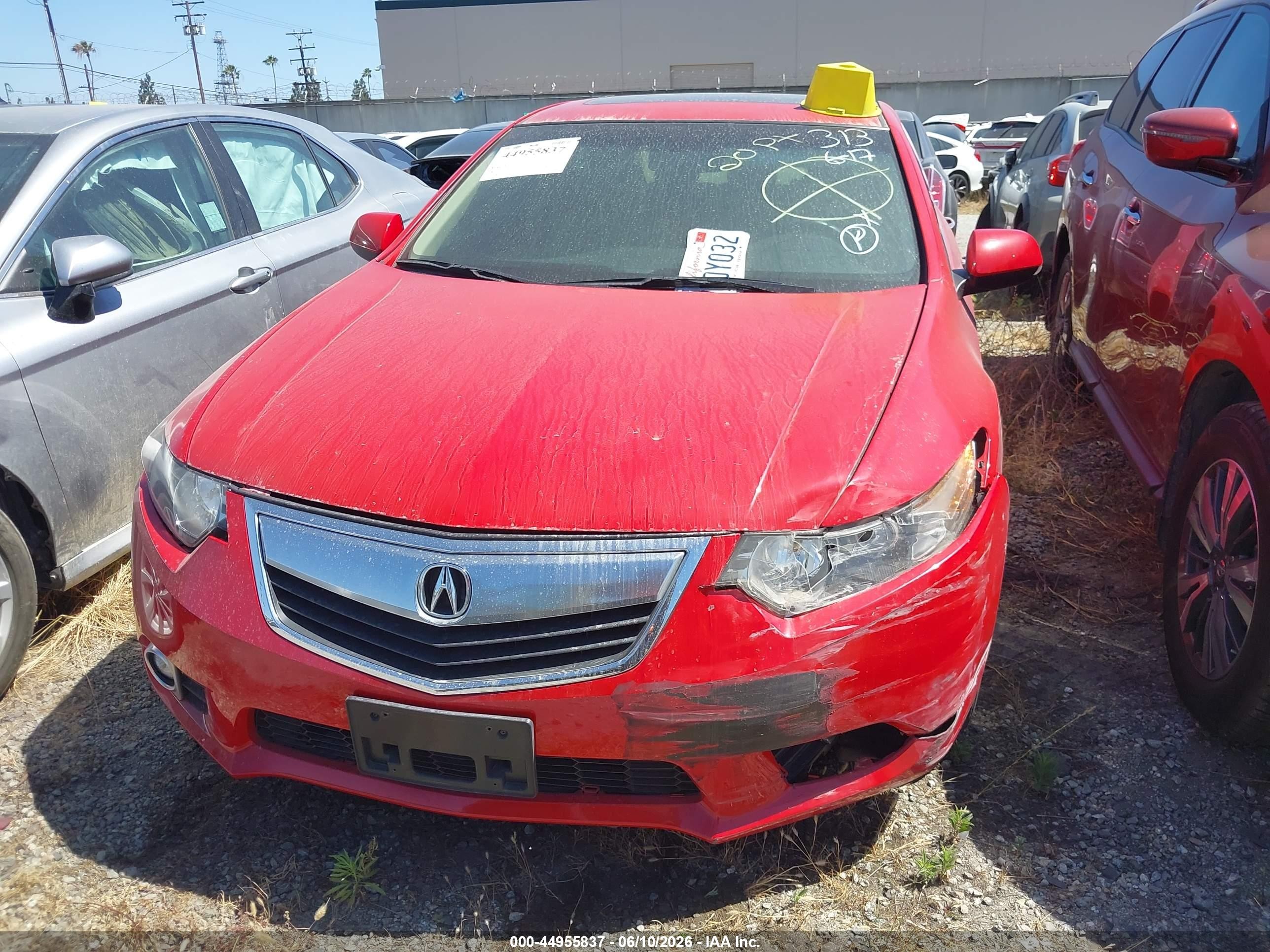 2013 Acura Tsx 2.4 Красный vin: JH4CU2F62DC002067