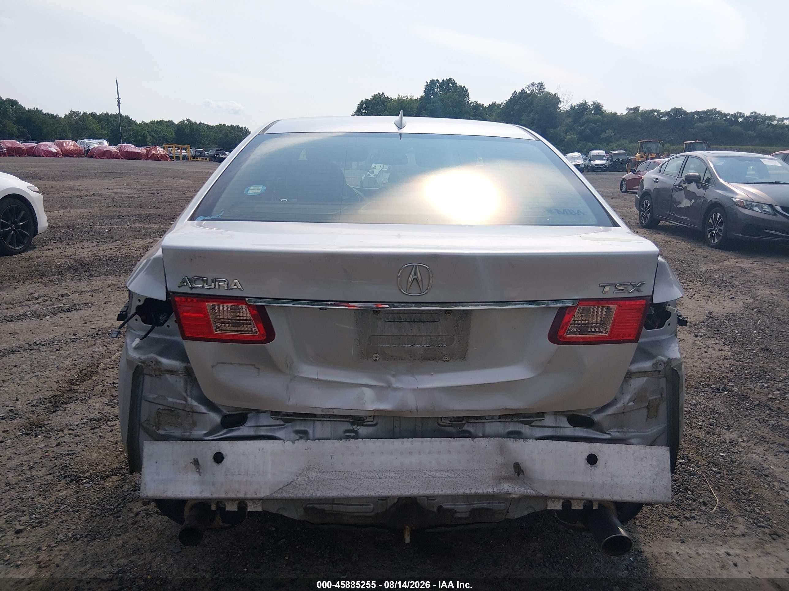 2014 Acura Tsx 2.4 Silver vin: JH4CU2F62EC003639