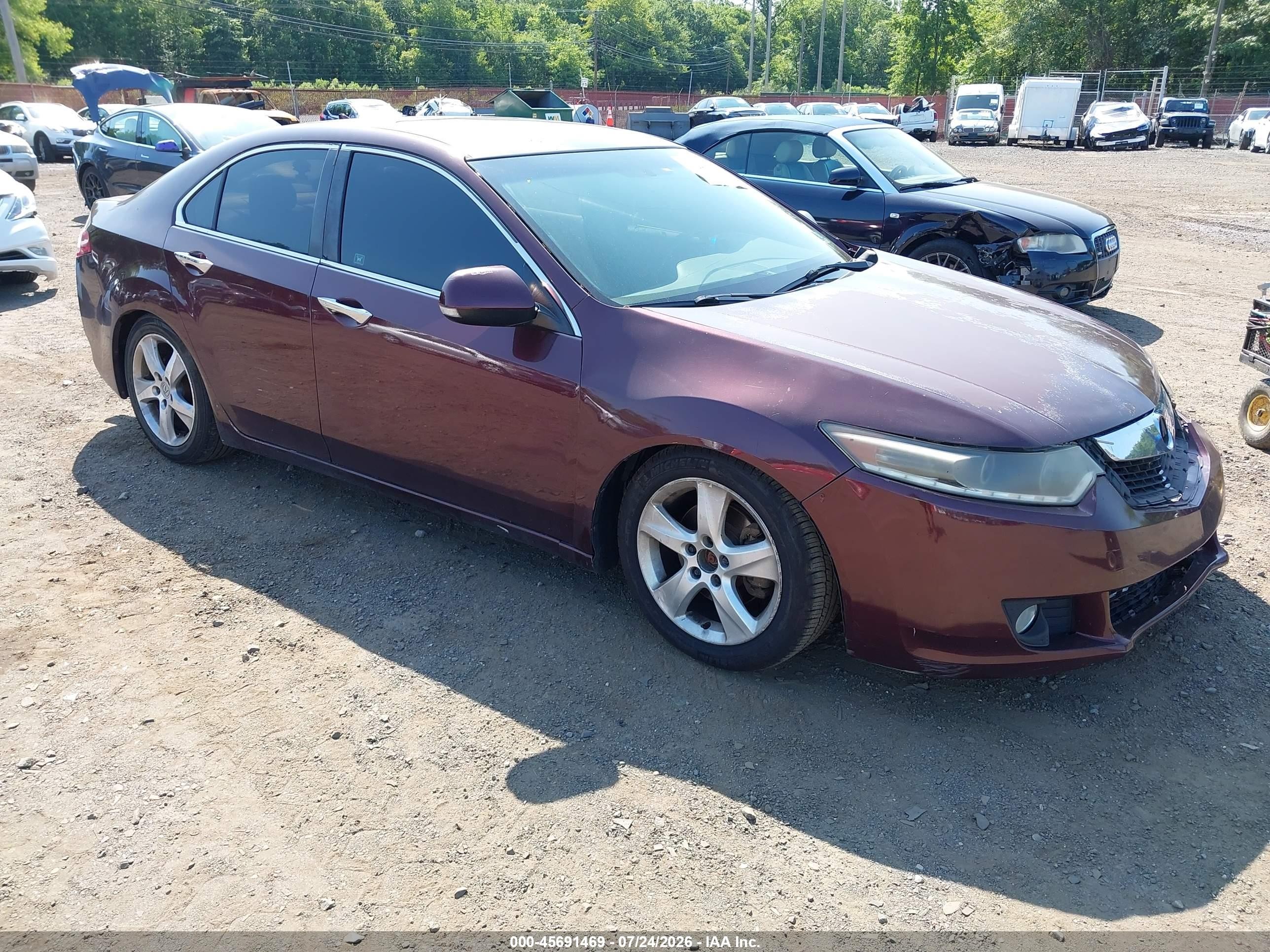 2010 Acura Tsx 2.4 Burgundy vin: JH4CU2F63AC007984