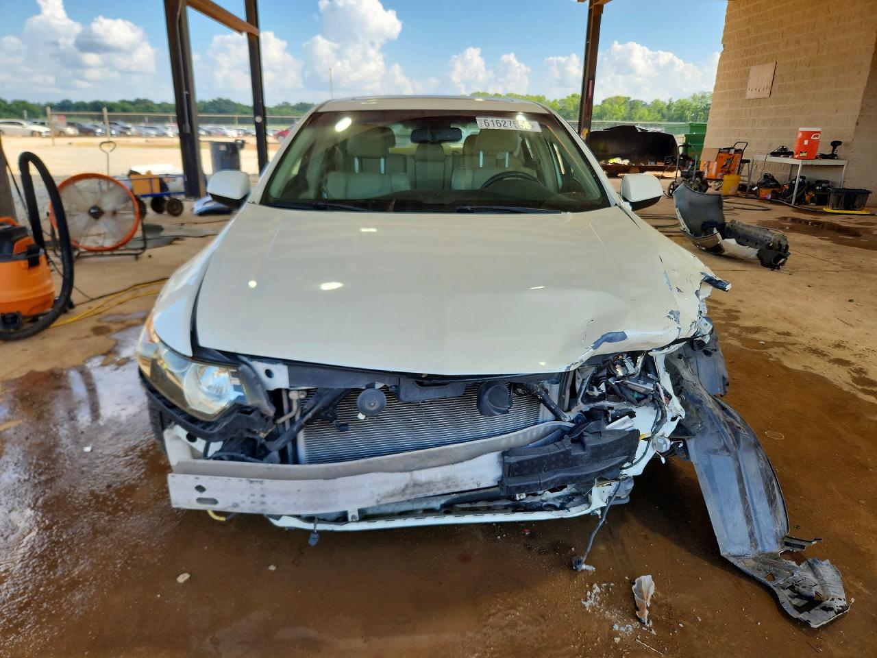 2010 Acura Tsx Белый vin: JH4CU2F63AC009282