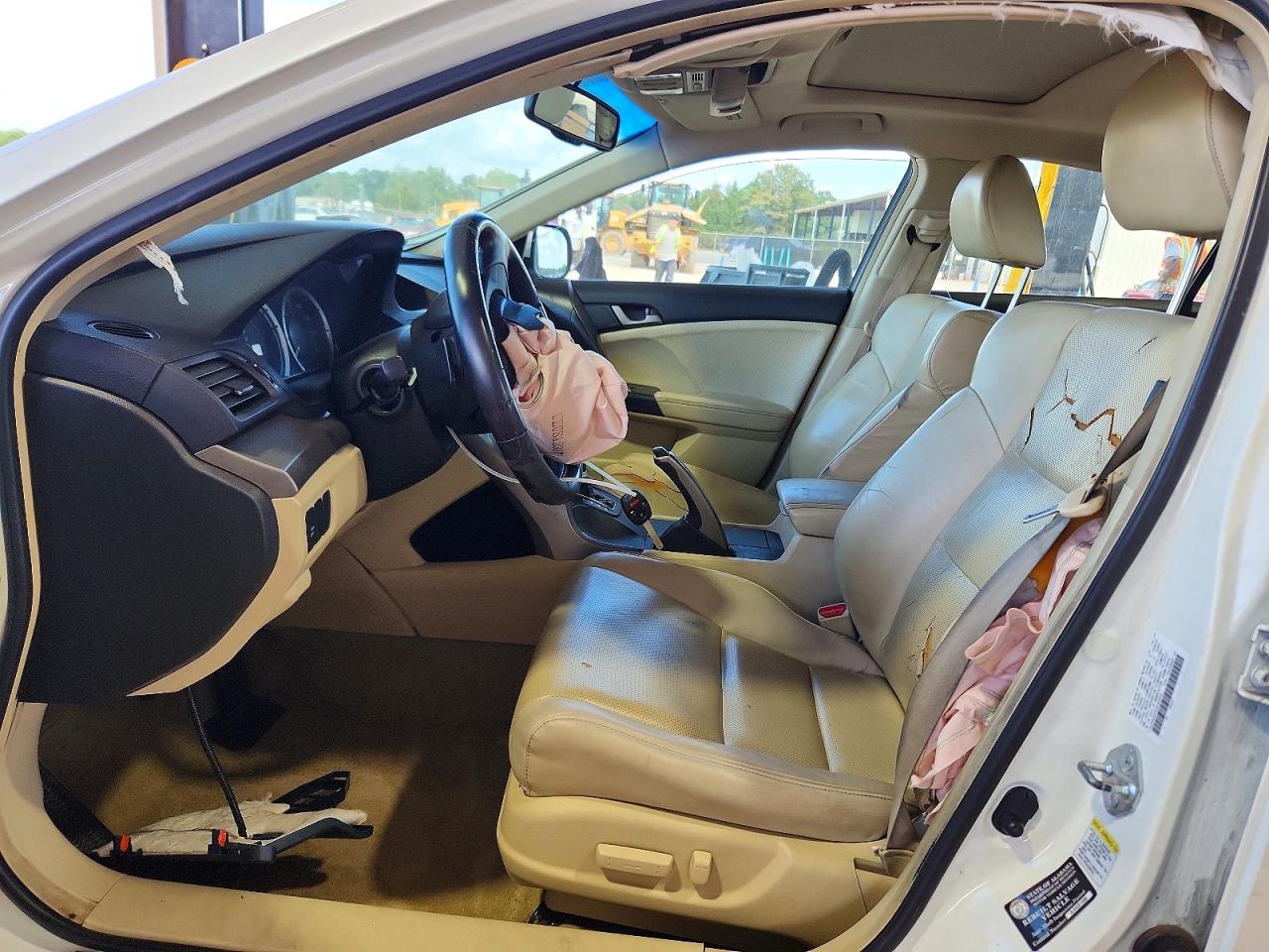 2010 Acura Tsx Белый vin: JH4CU2F63AC009282