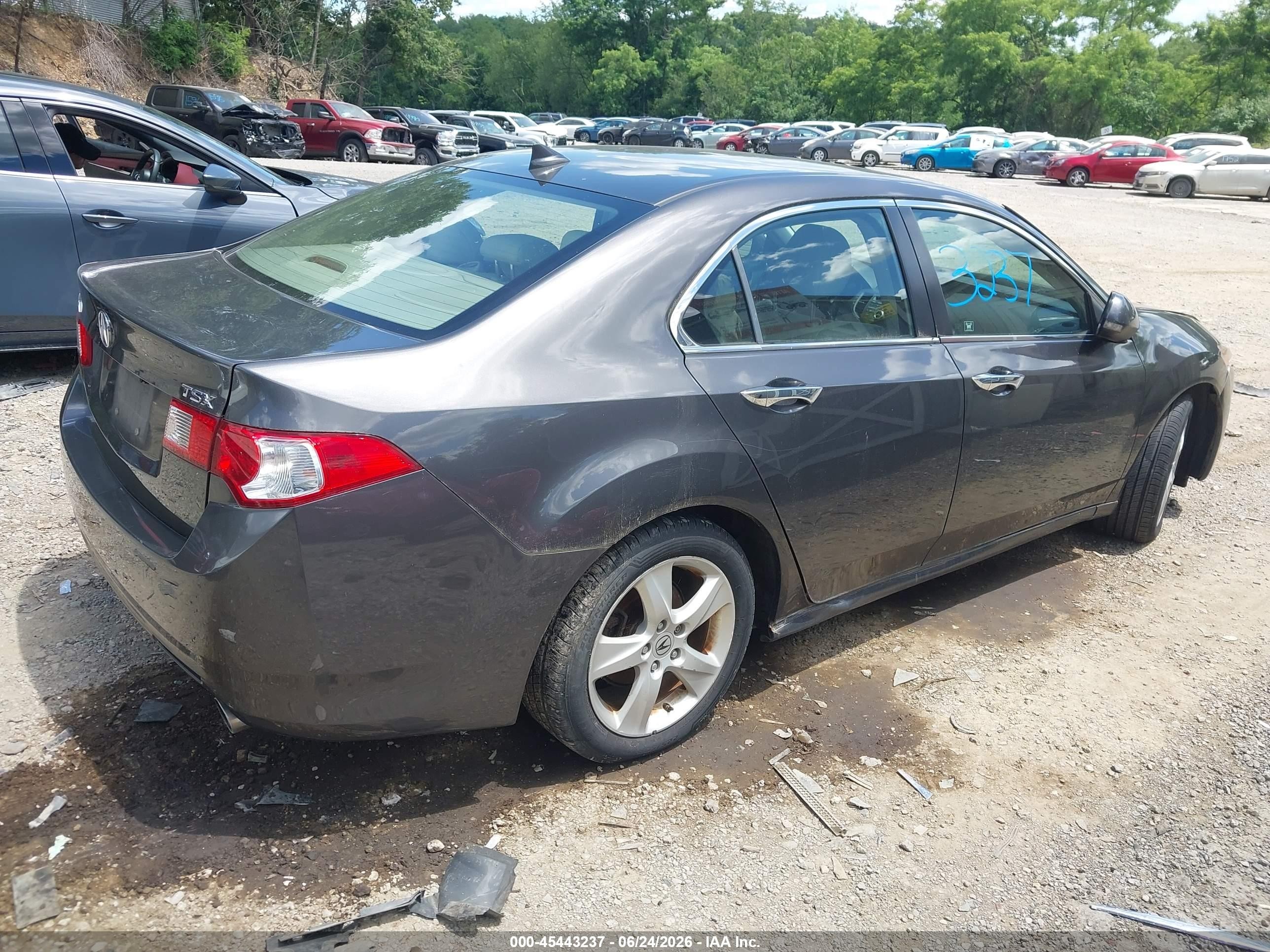2010 Acura Tsx 2.4 Gray vin: JH4CU2F63AC013249