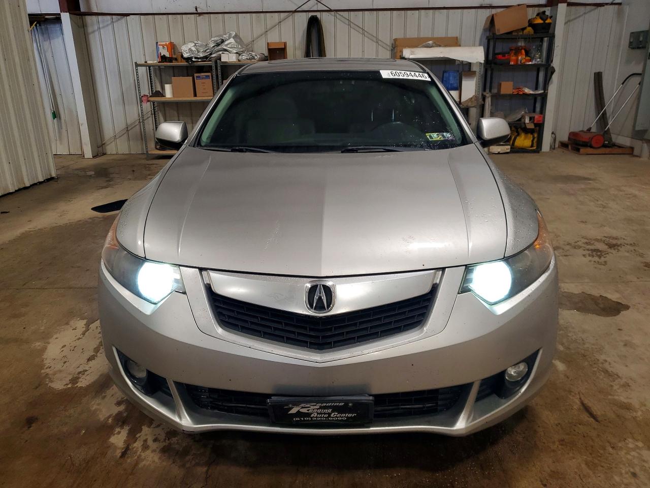 2010 Acura Tsx Silver vin: JH4CU2F63AC017351