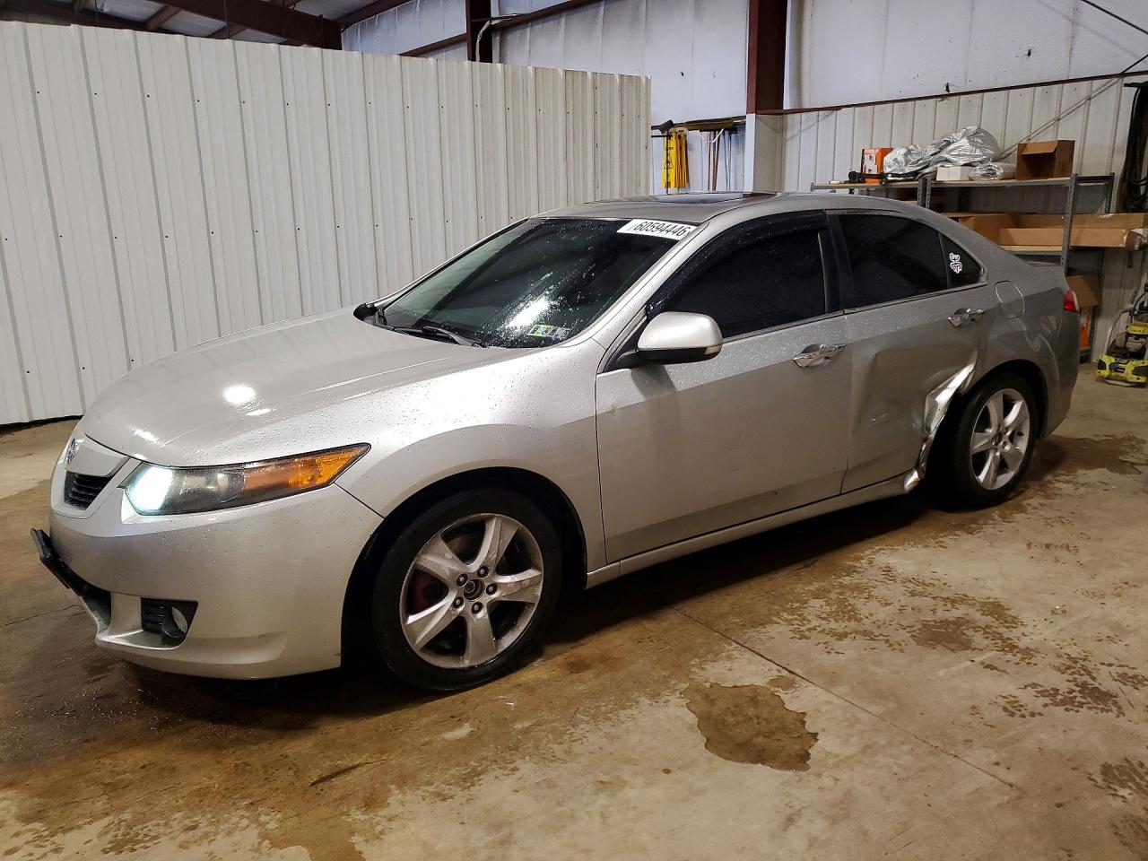 2010 Acura Tsx Silver vin: JH4CU2F63AC017351
