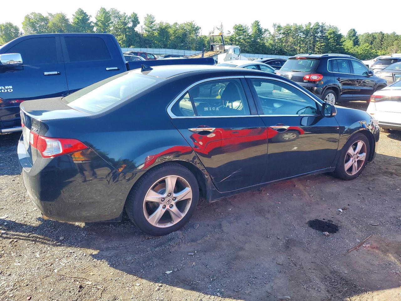 2010 Acura Tsx Black vin: JH4CU2F63AC023408