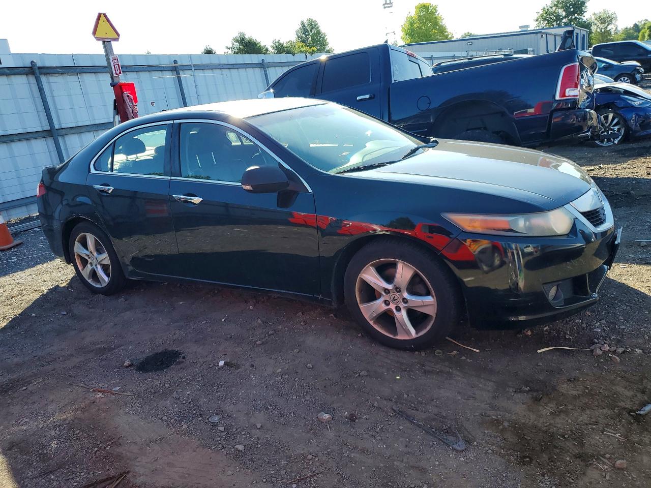 2010 Acura Tsx Black vin: JH4CU2F63AC023408