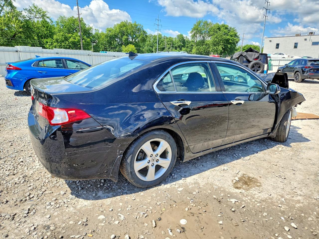 2010 Acura Tsx Black vin: JH4CU2F63AC023411